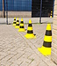 CONEX 50 cm Yellow/Black PVC Traffic Cone