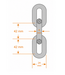 Ri-Traffic Stainless Steel Barrier Chain DIN 763 – 6 x 42 mm – AISI 304 – Pack of 10 metres