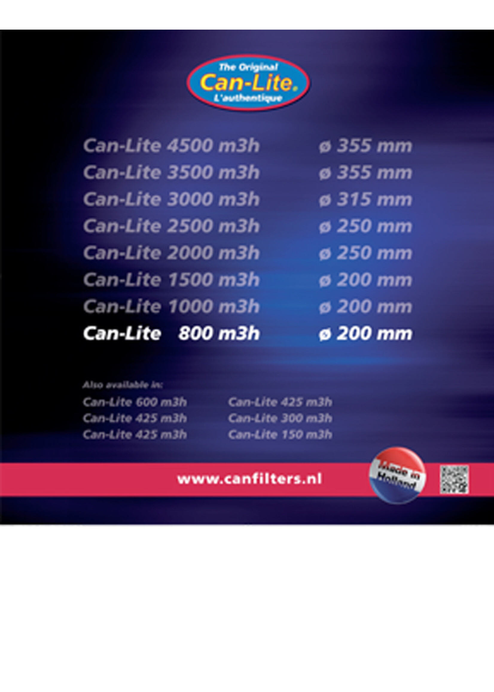 CAN CAN LITE FILTER 800
