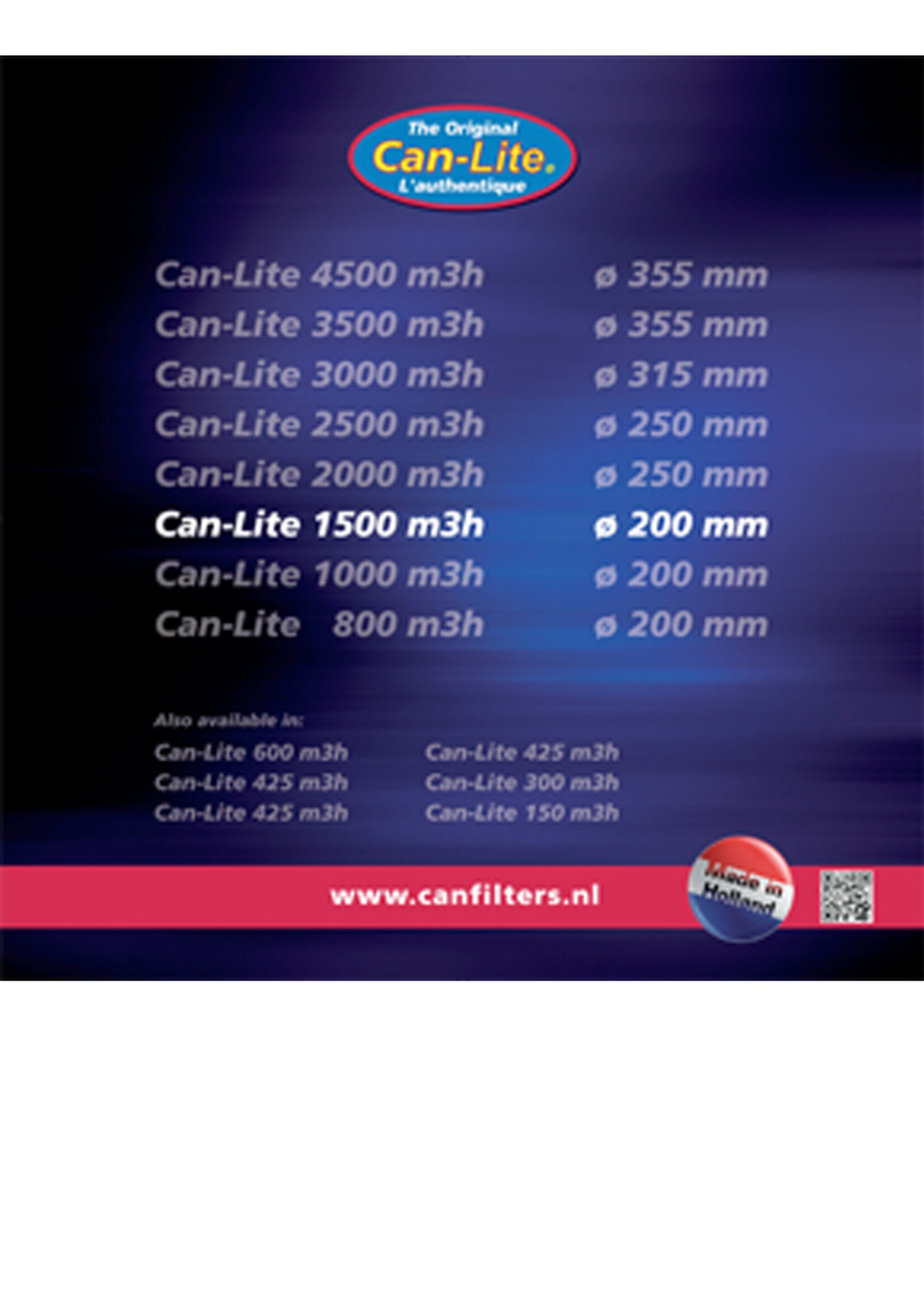 CAN CAN LITE FILTER 1500