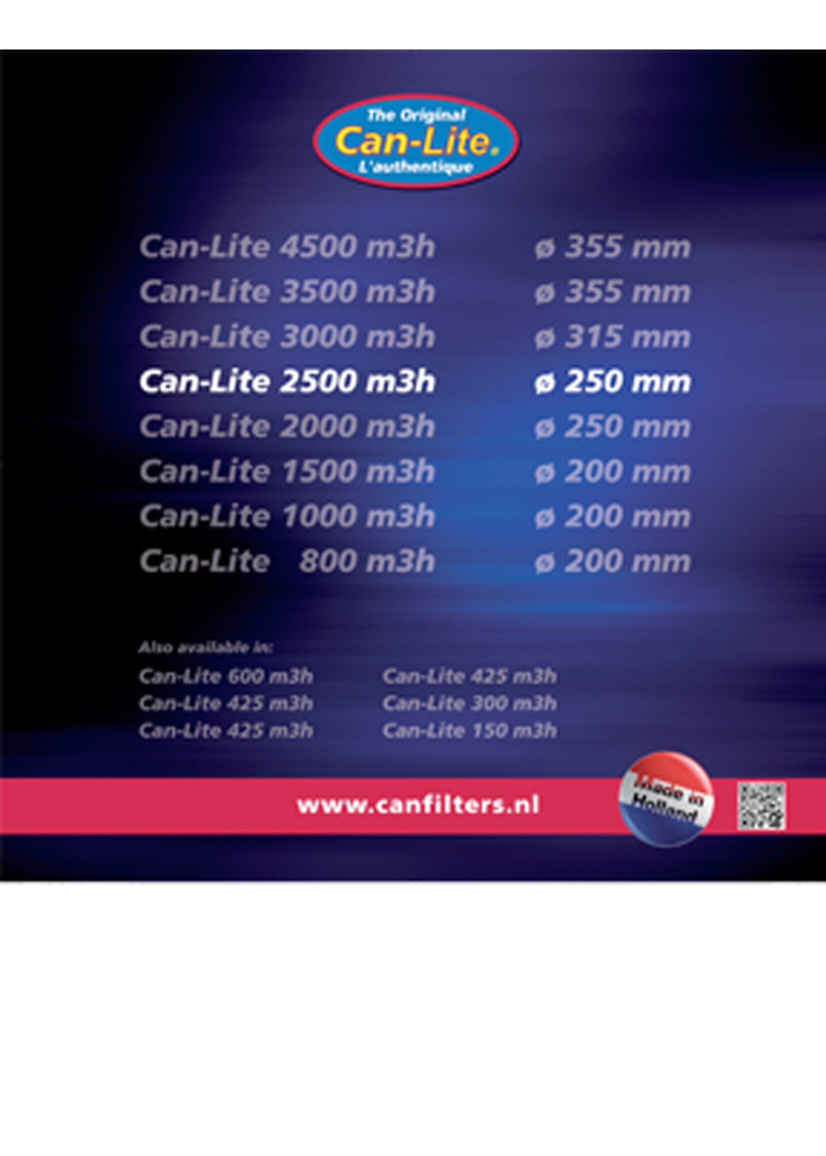 CAN CAN LITE FILTER 2500