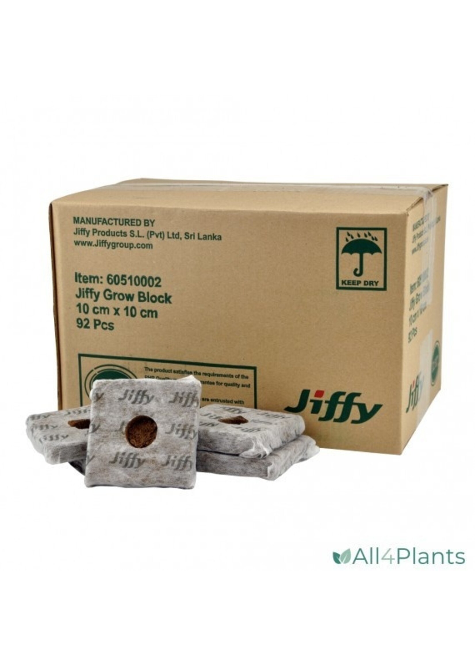 JIFFY JIFFY GROW BLOCK 10 X 10 X 6.5 CM 92PCS