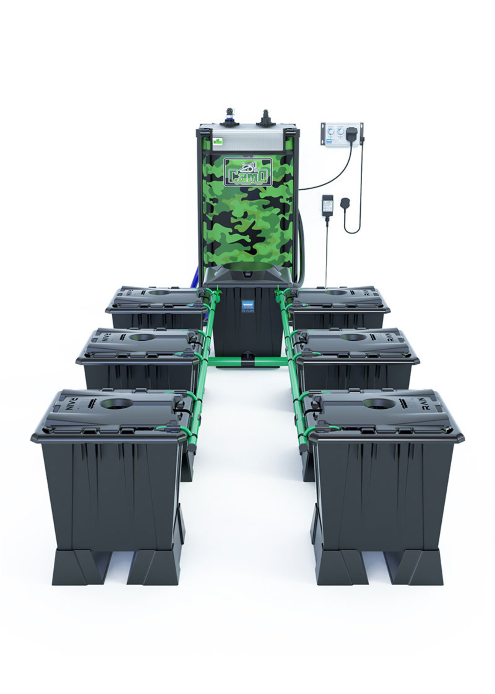 ALIEN HYDROPONICS ALIEN RAIN BLACK SERIES 15L 6 POT SYSTEM