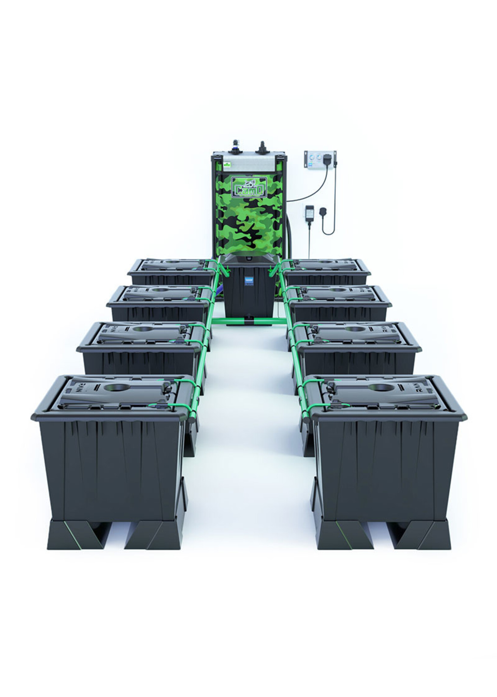 ALIEN HYDROPONICS ALIEN RAIN BLACK SERIES 30L 8 POT SYSTEM