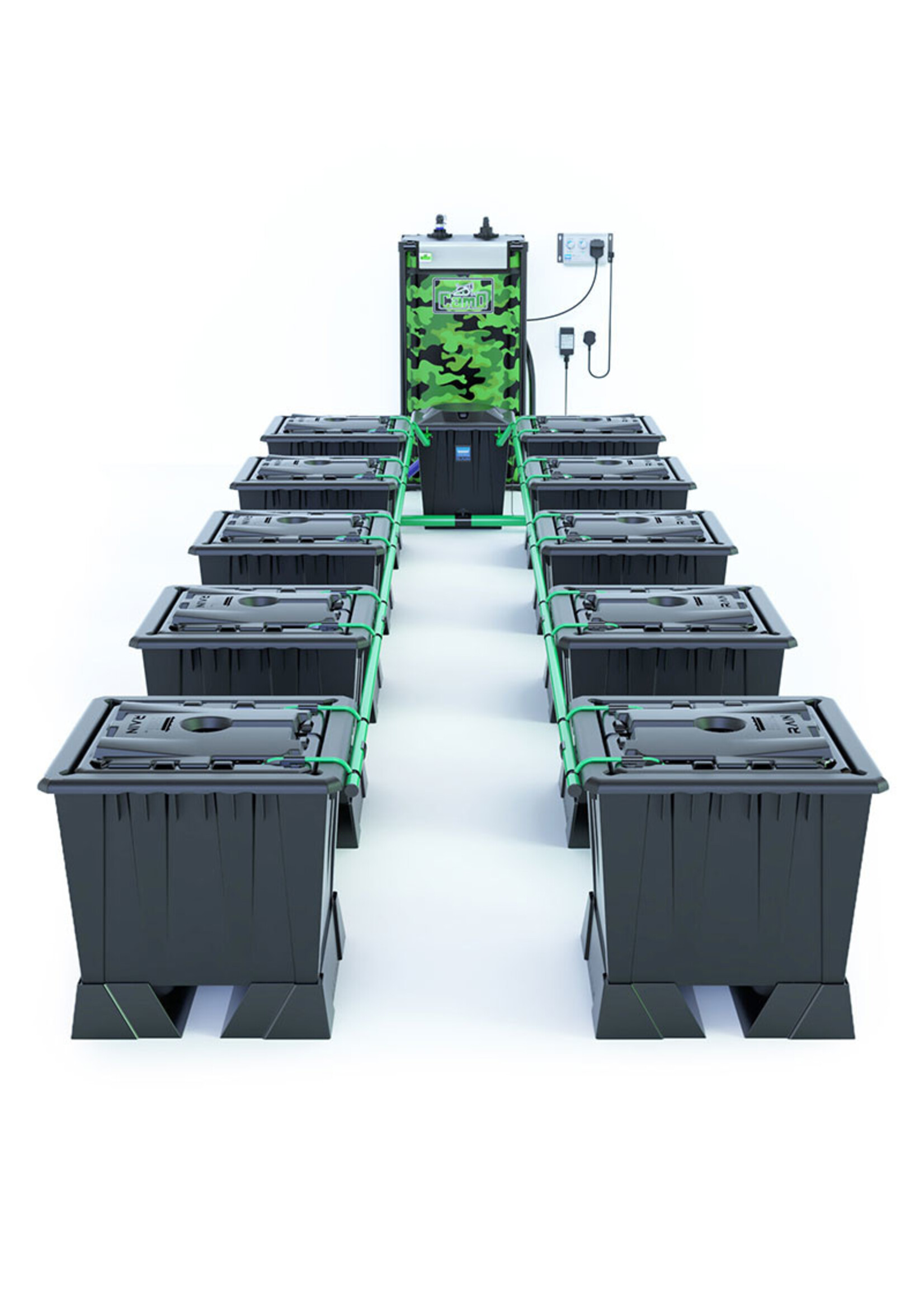 ALIEN HYDROPONICS ALIEN RAIN BLACK SERIES 30L 10 POT SYSTEM