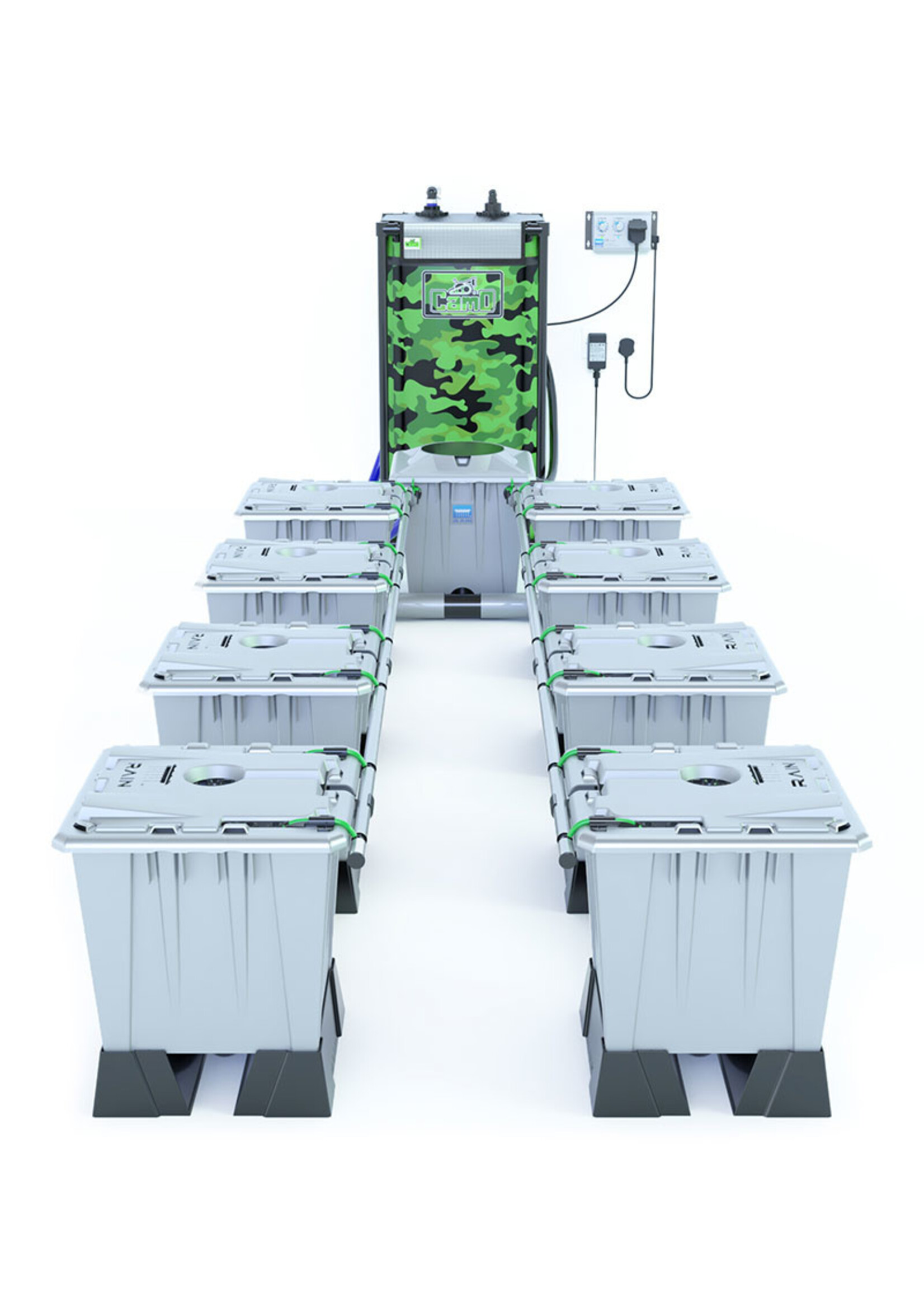 ALIEN HYDROPONICS ALIEN RAIN SILVER SERIES 15L 8 POT SYSTEM