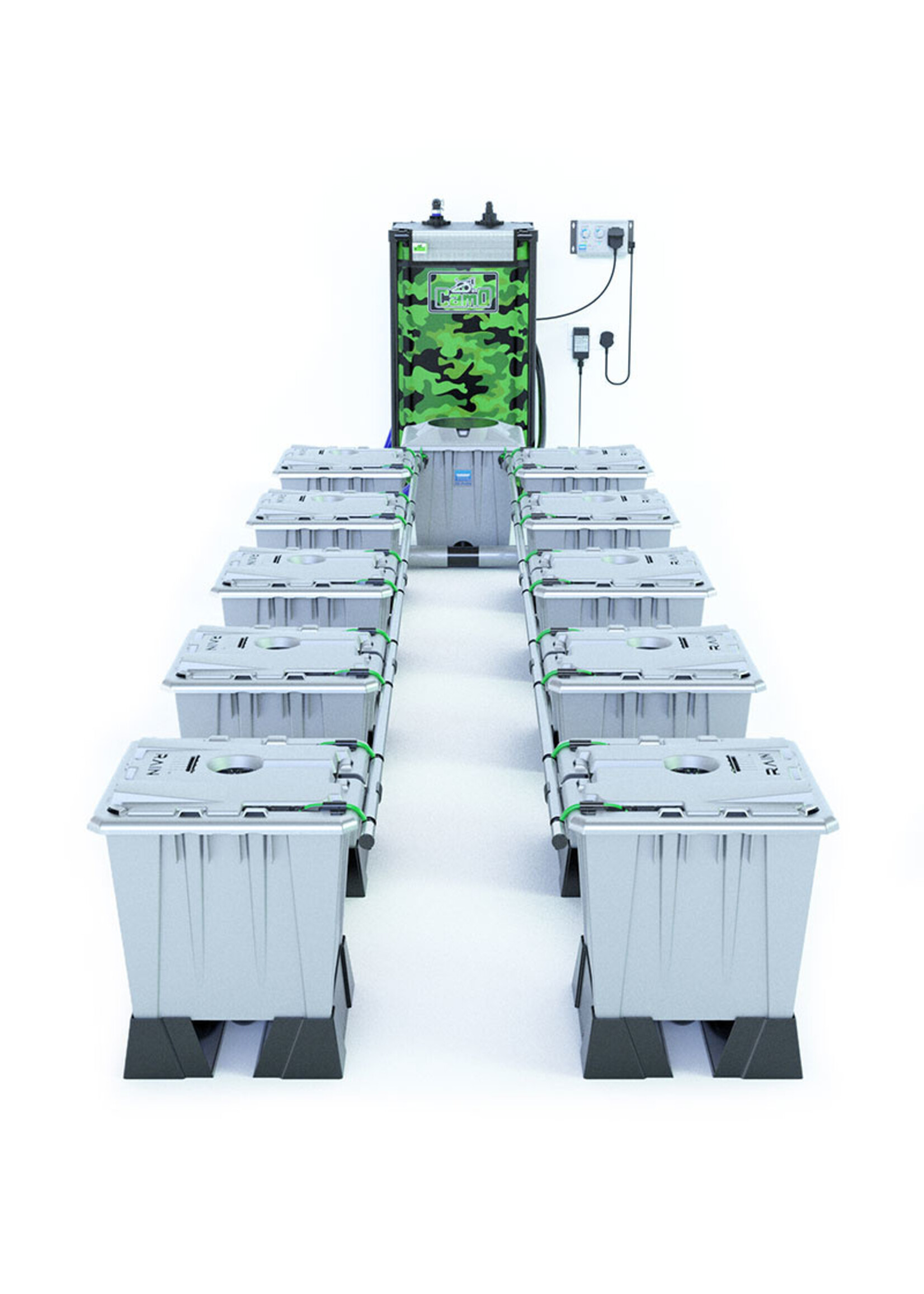 ALIEN HYDROPONICS ALIEN RAIN SILVER SERIES 15L 10 POT SYSTEM