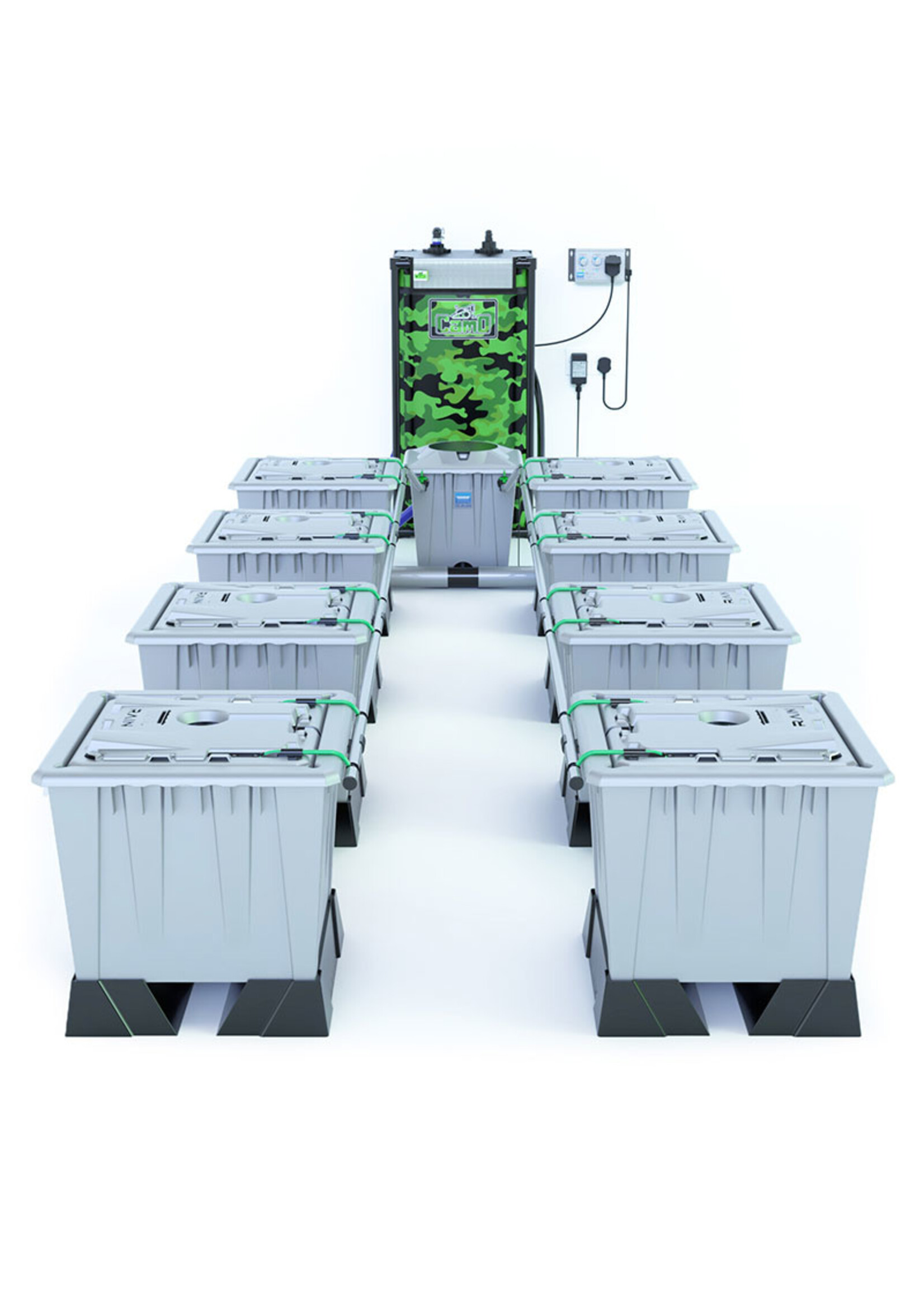 ALIEN HYDROPONICS ALIEN RAIN SILVER SERIES 30L 8 POT SYSTEM