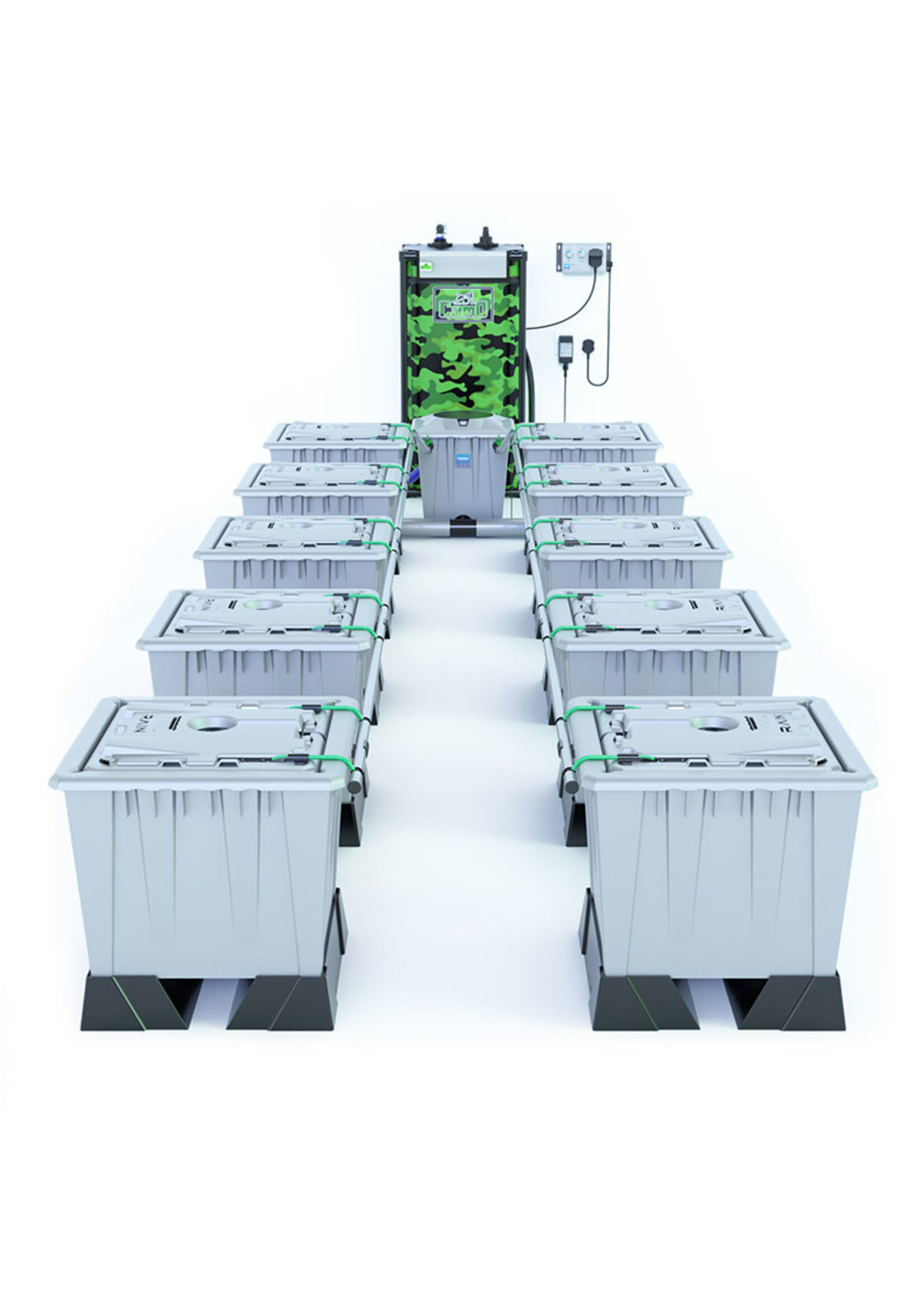 ALIEN HYDROPONICS ALIEN RAIN SILVER SERIES 30L 10 POT SYSTEM