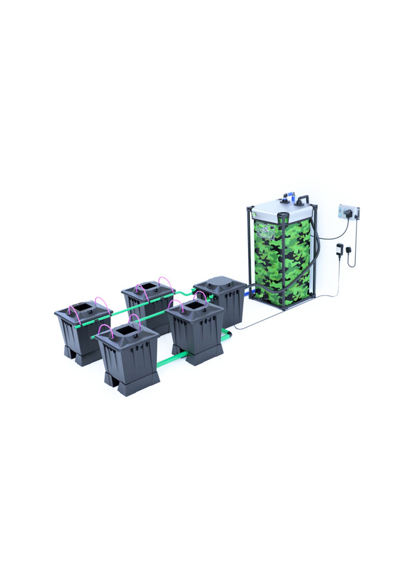 ALIEN HYDROPONICS ALIEN AERO BLACK SERIES 15L  4 POT SYSTEM