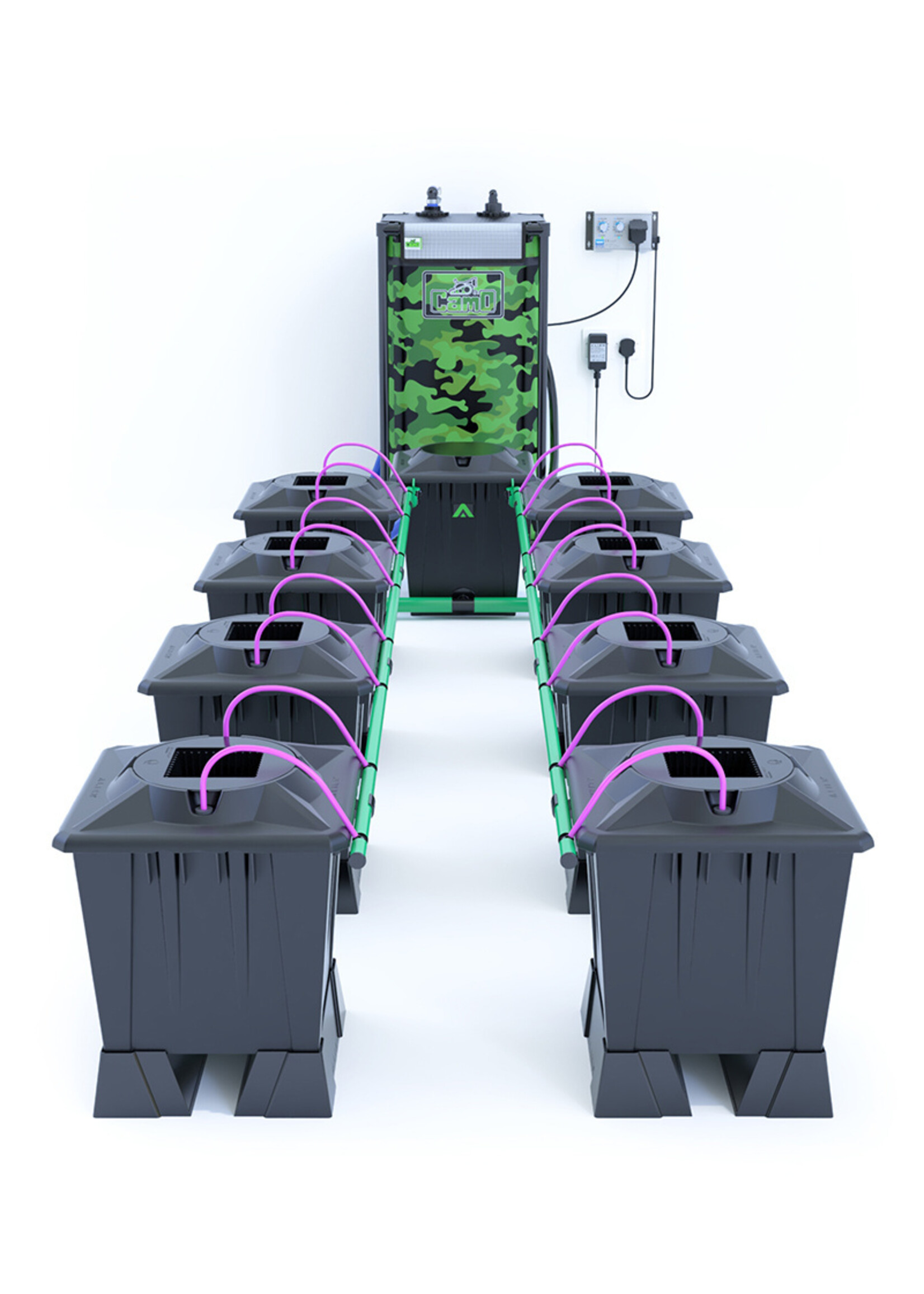 ALIEN HYDROPONICS ALIEN AERO BLACK SERIES 15L  8 POT SYSTEM