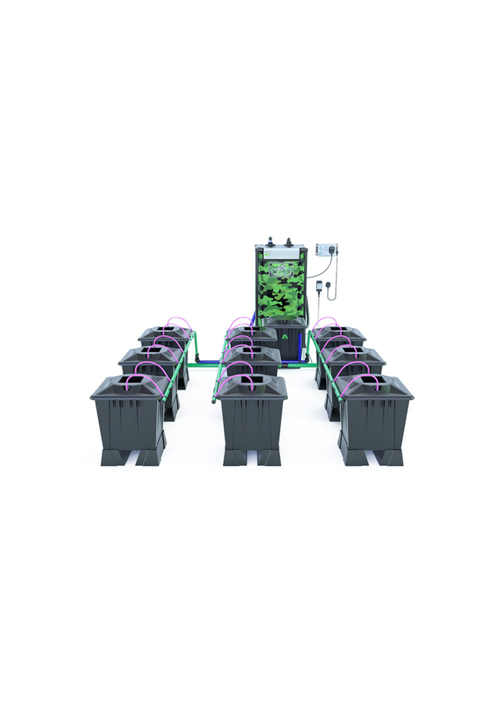 ALIEN HYDROPONICS ALIEN AERO BLACK SERIES 15L  9 POT SYSTEM