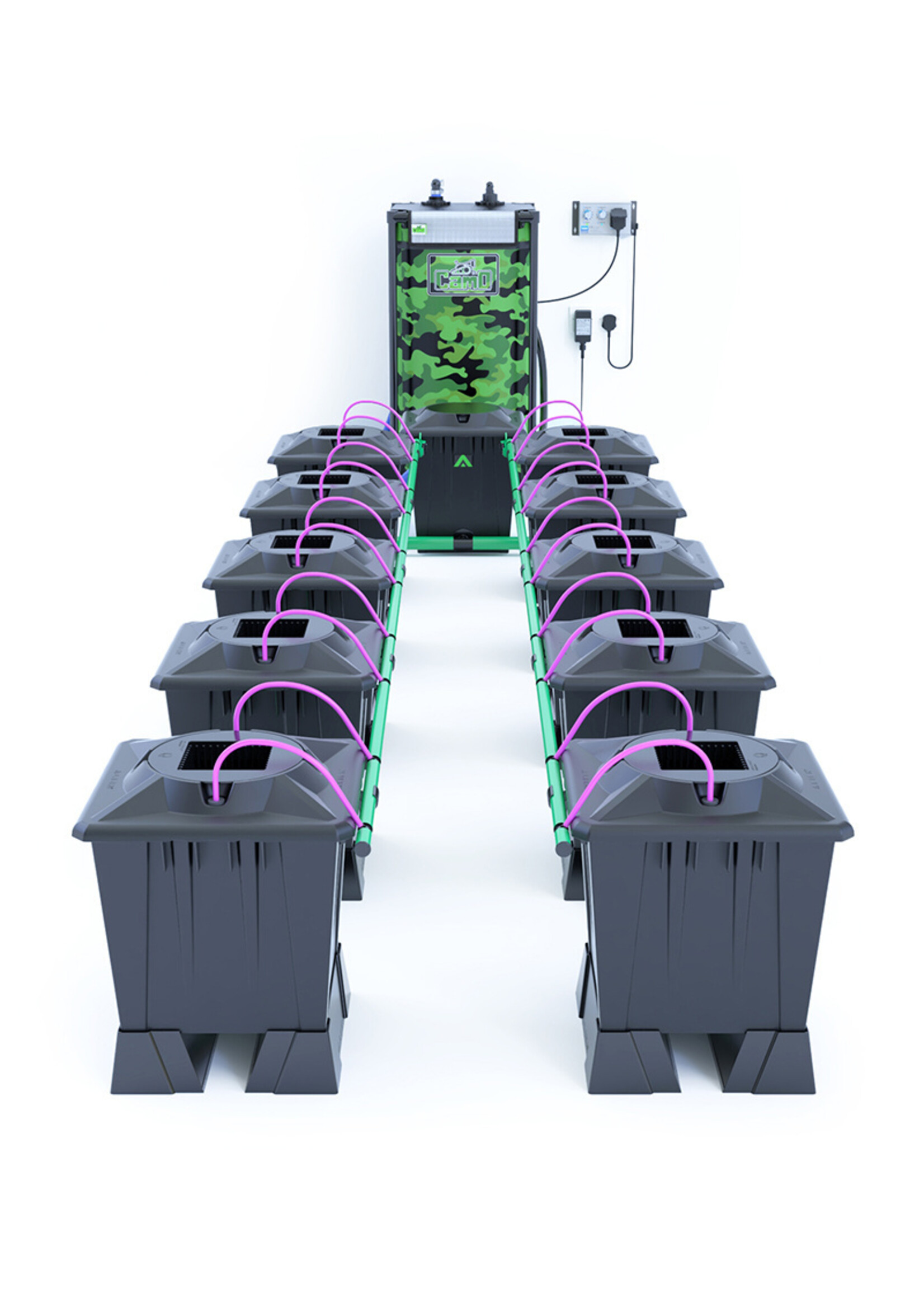 ALIEN HYDROPONICS ALIEN AERO BLACK SERIES 15L  10 POT SYSTEM