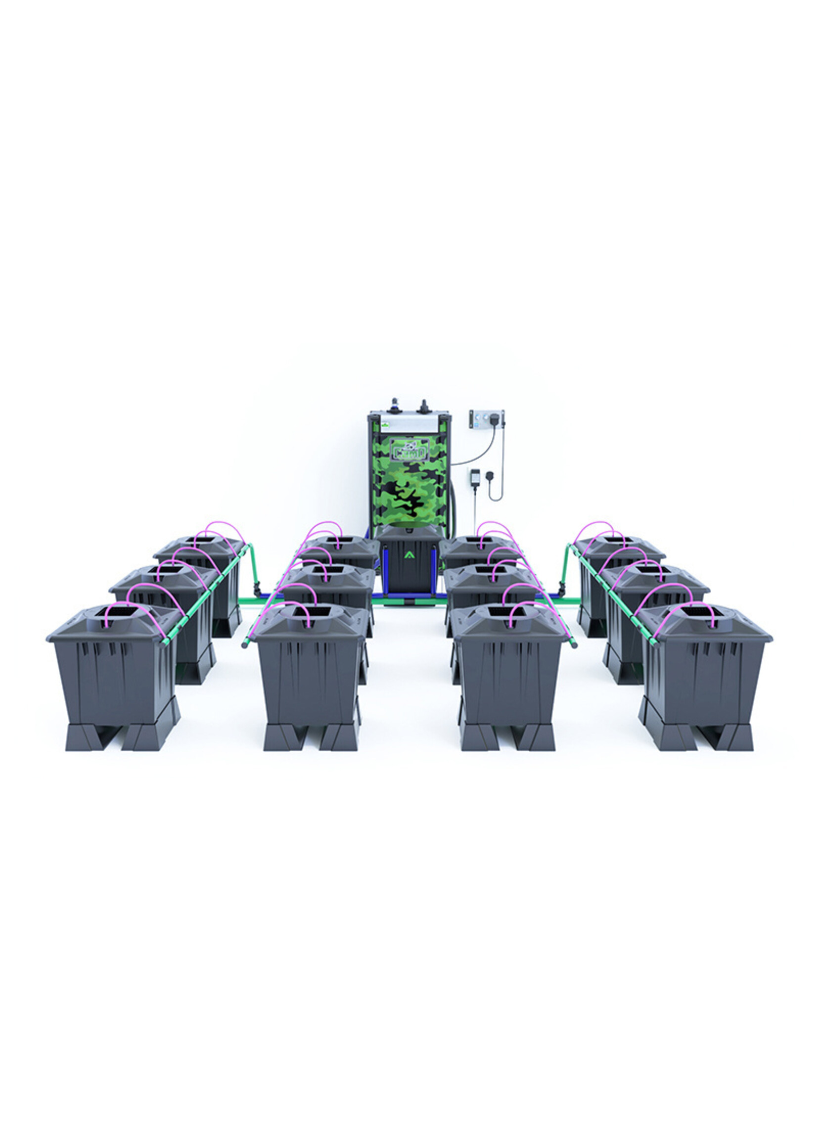 ALIEN HYDROPONICS ALIEN AERO BLACK SERIES 15L  12 POT SYSTEM