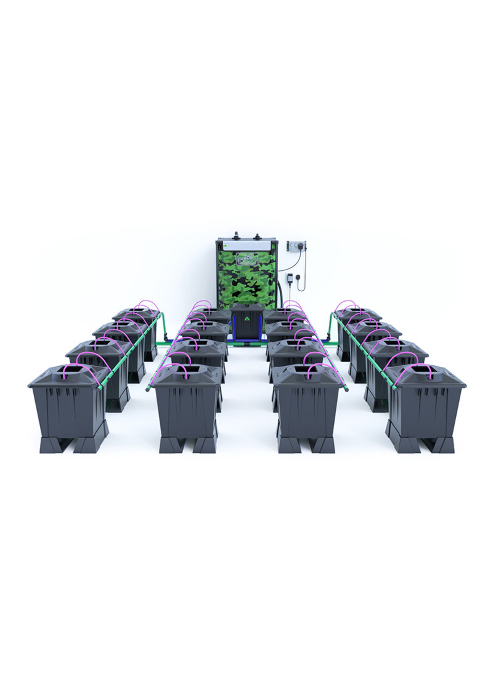 ALIEN HYDROPONICS ALIEN AERO BLACK SERIES 15L  16 POT SYSTEM