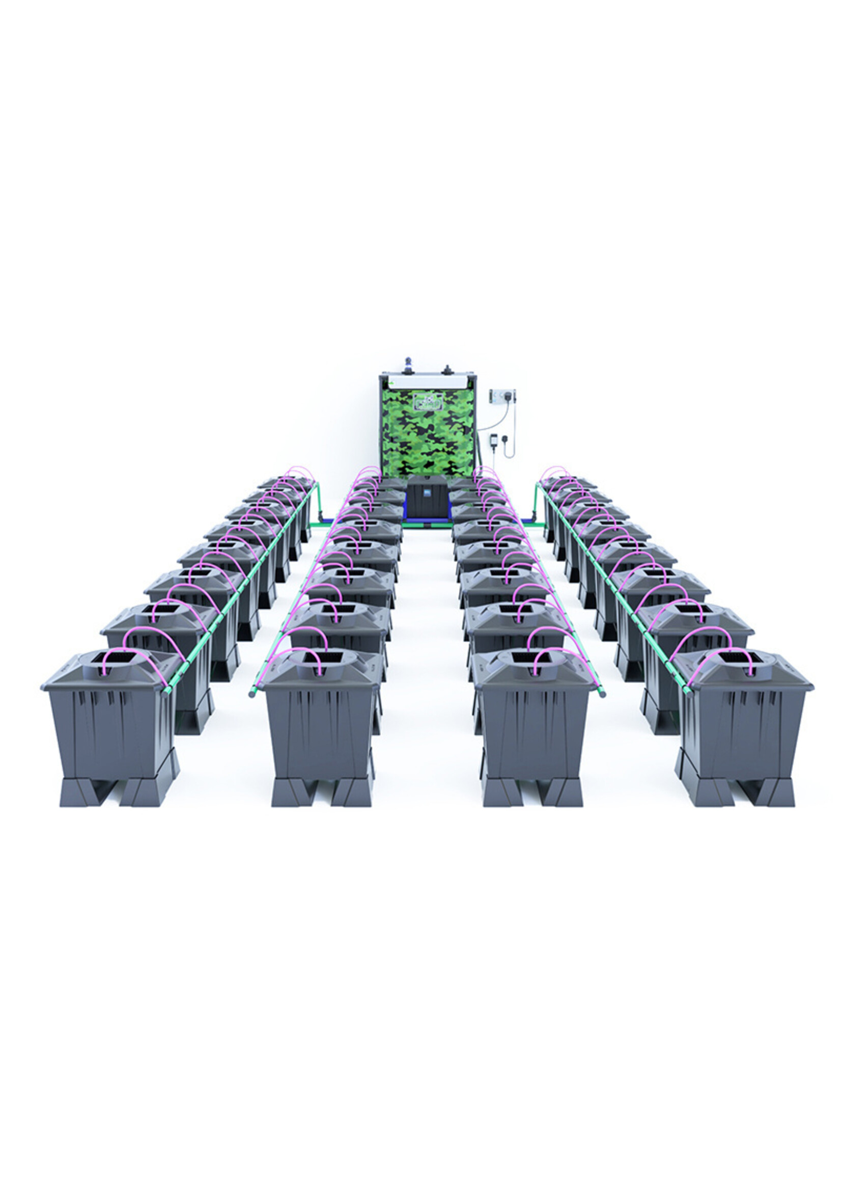 ALIEN HYDROPONICS ALIEN AERO BLACK SERIES 15L  32 POT SYSTEM