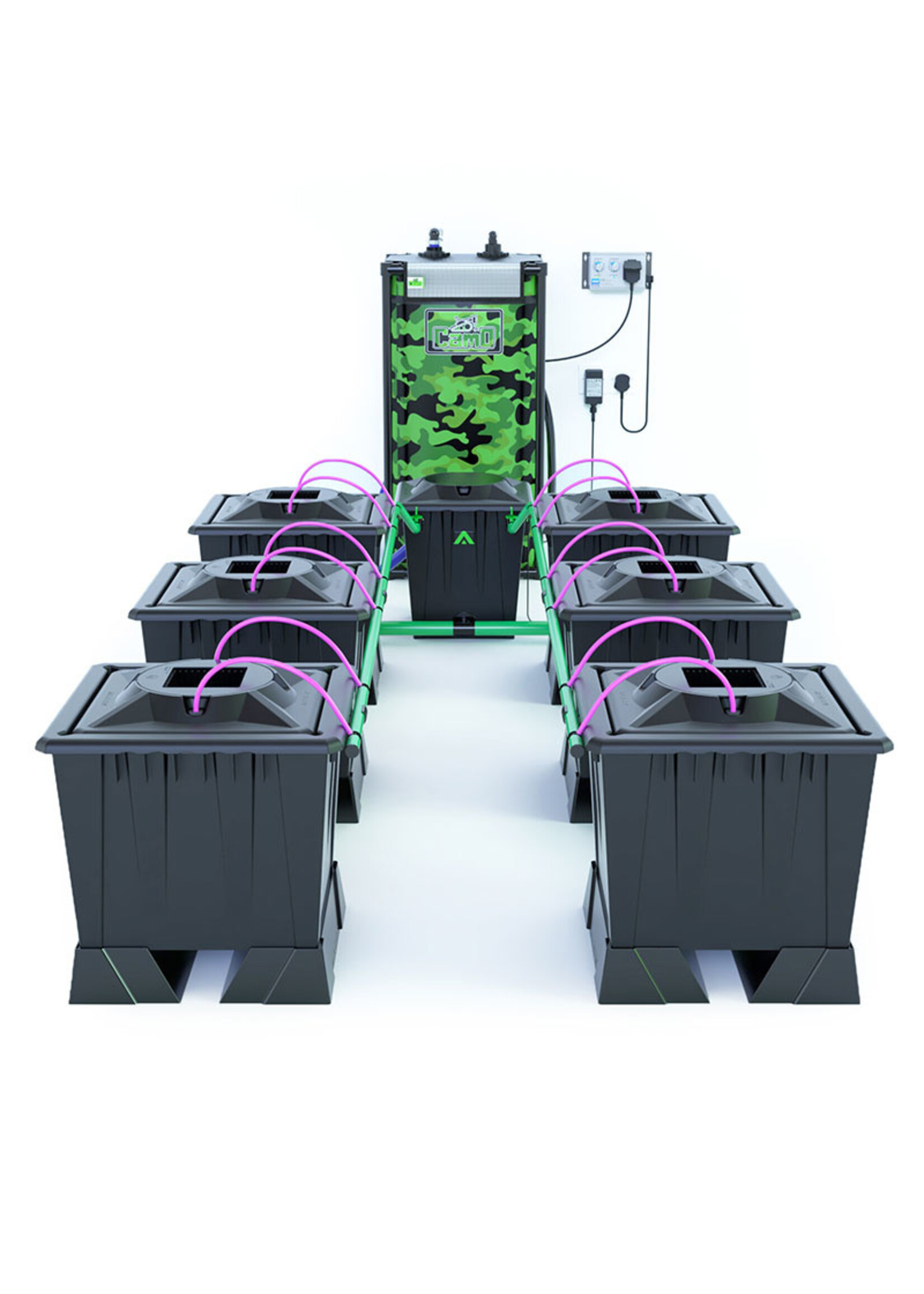 ALIEN HYDROPONICS ALIEN AERO BLACK SERIES 30L  6 POT SYSTEM
