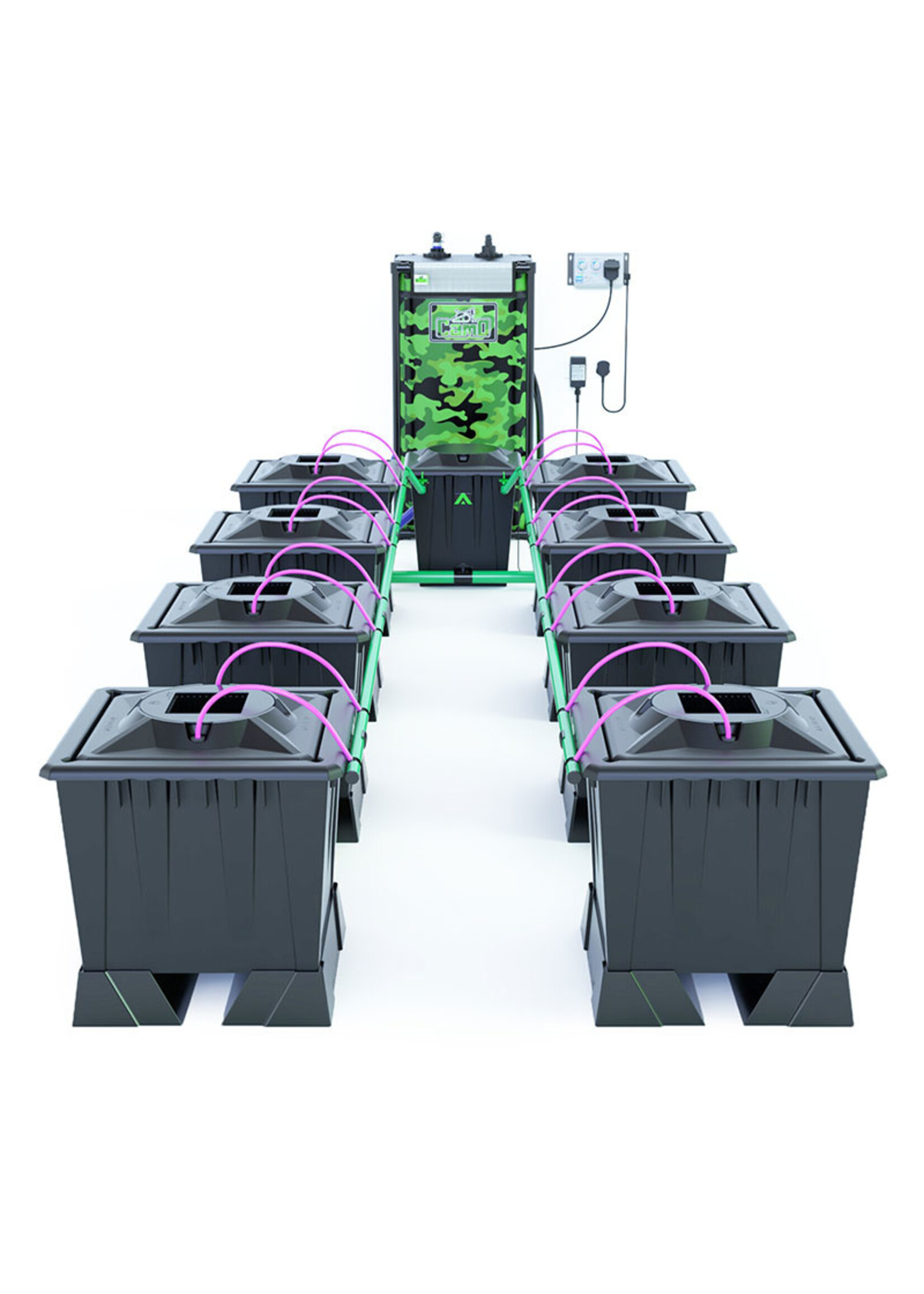 ALIEN HYDROPONICS ALIEN AERO BLACK SERIES 30L  8 POT SYSTEM