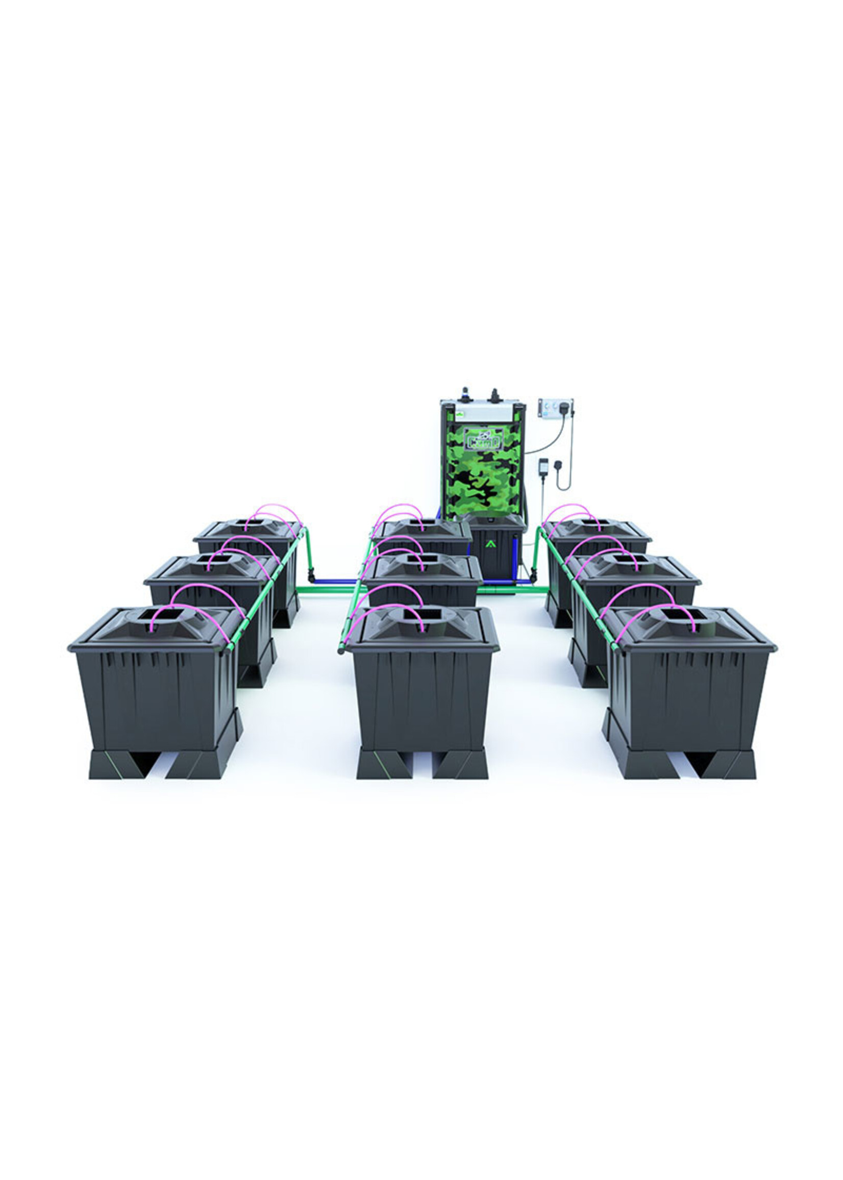 ALIEN HYDROPONICS ALIEN AERO BLACK SERIES 30L  9 POT SYSTEM
