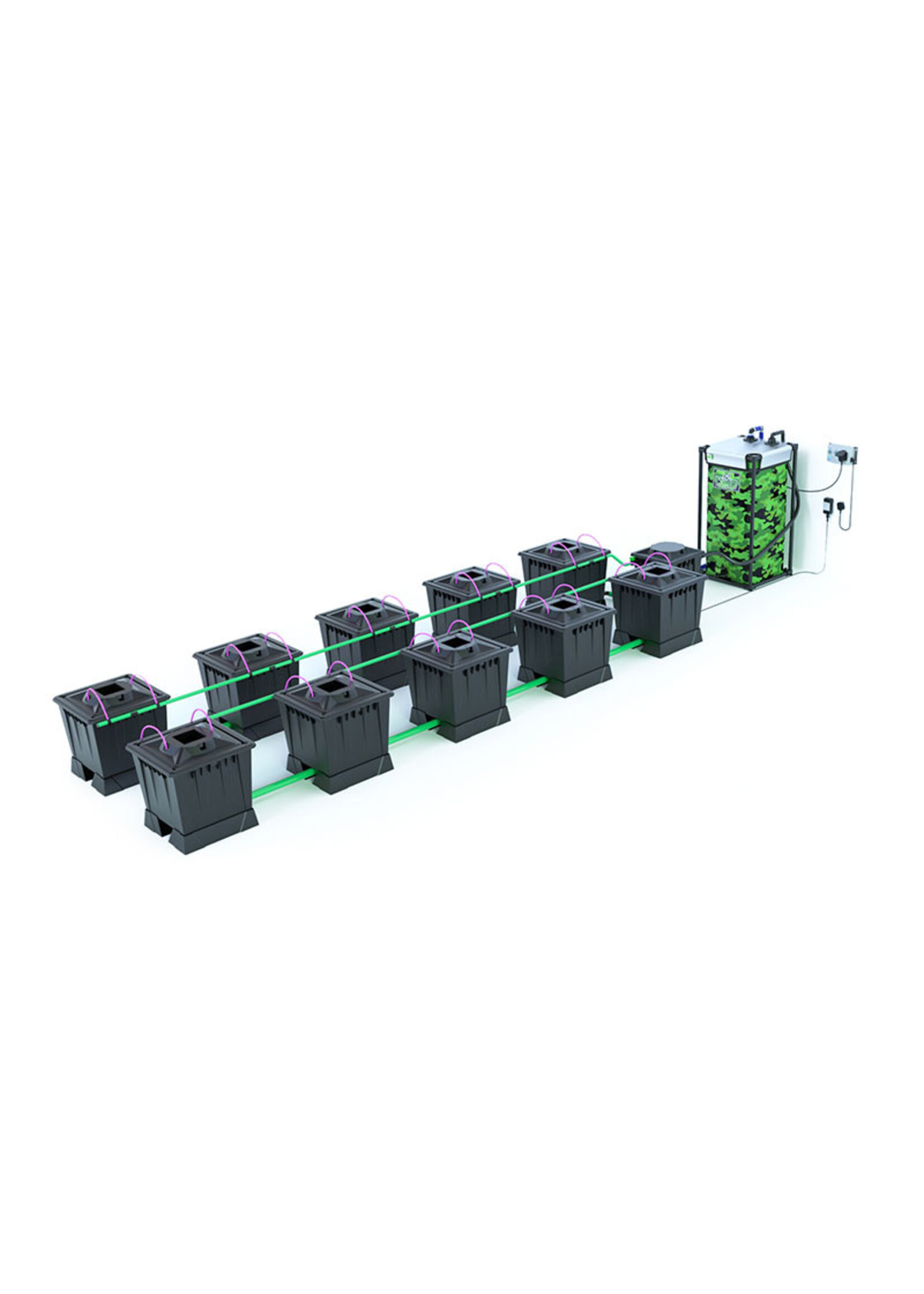 ALIEN HYDROPONICS ALIEN AERO BLACK SERIES 30L  10 POT SYSTEM