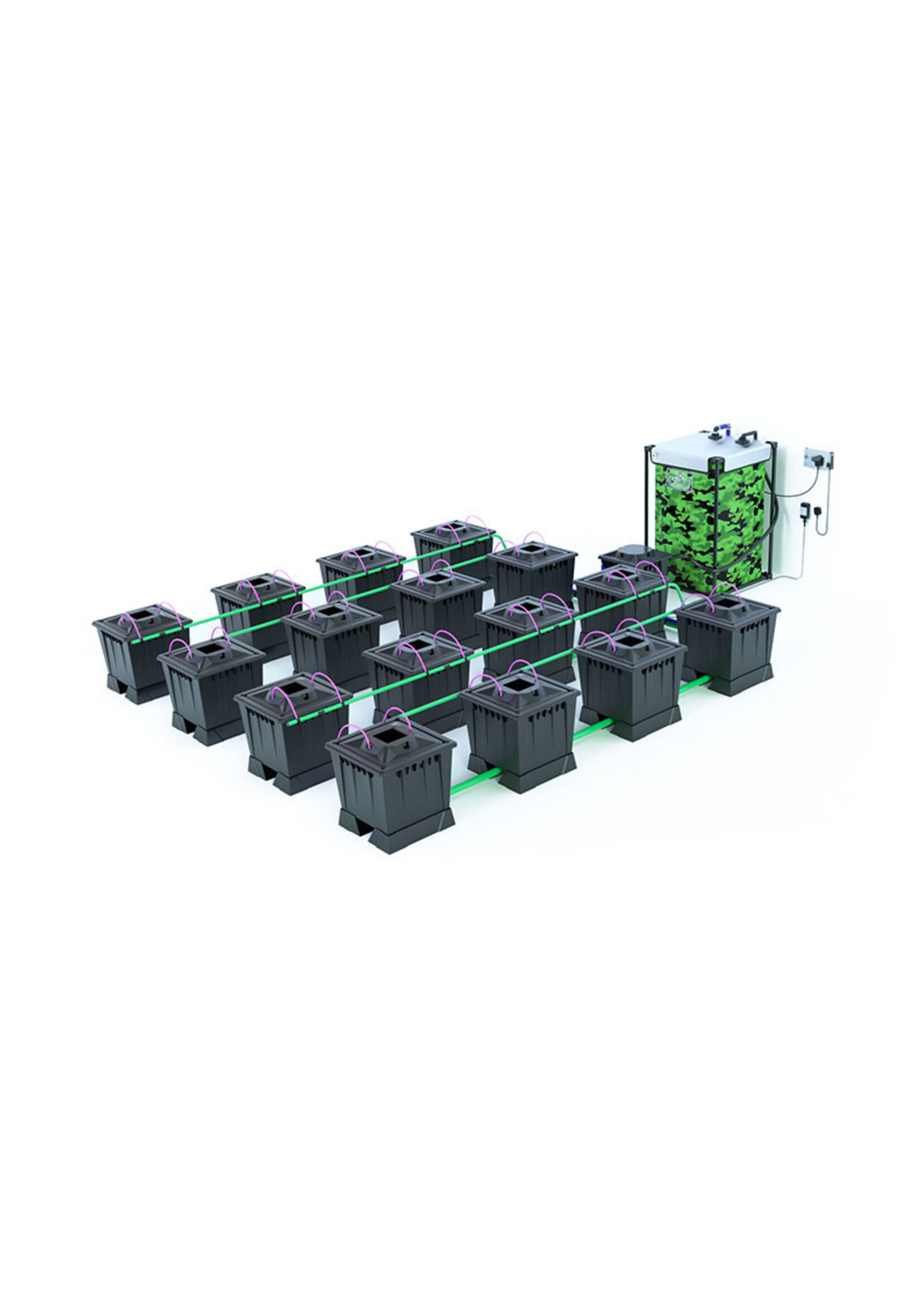 ALIEN HYDROPONICS ALIEN AERO BLACK SERIES 30L  16 POT SYSTEM