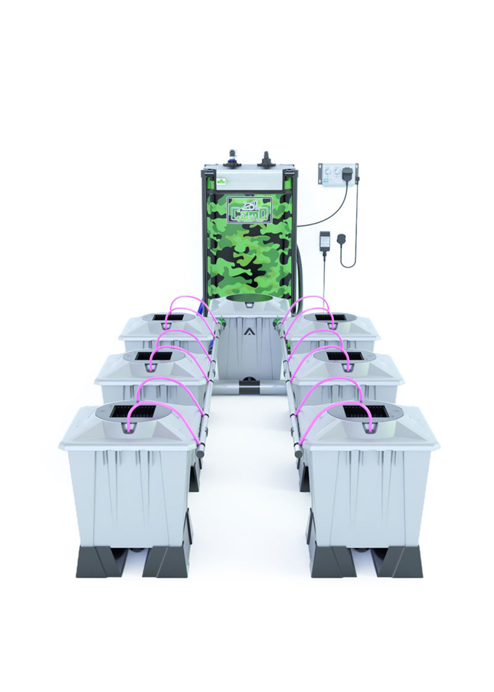 ALIEN HYDROPONICS AERO PRO SILVER SERIES 15L  6 POT SYSTEM