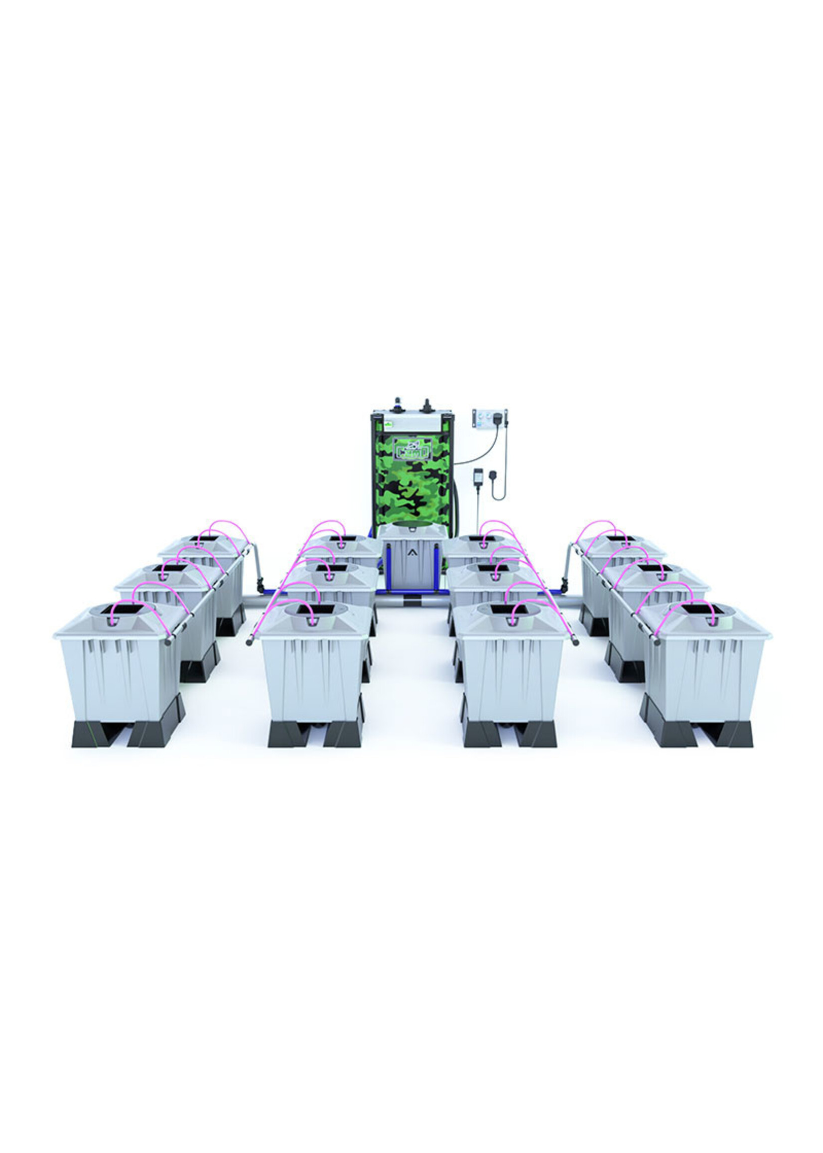 ALIEN HYDROPONICS AERO PRO SILVER SERIES 15L  12 POT SYSTEM