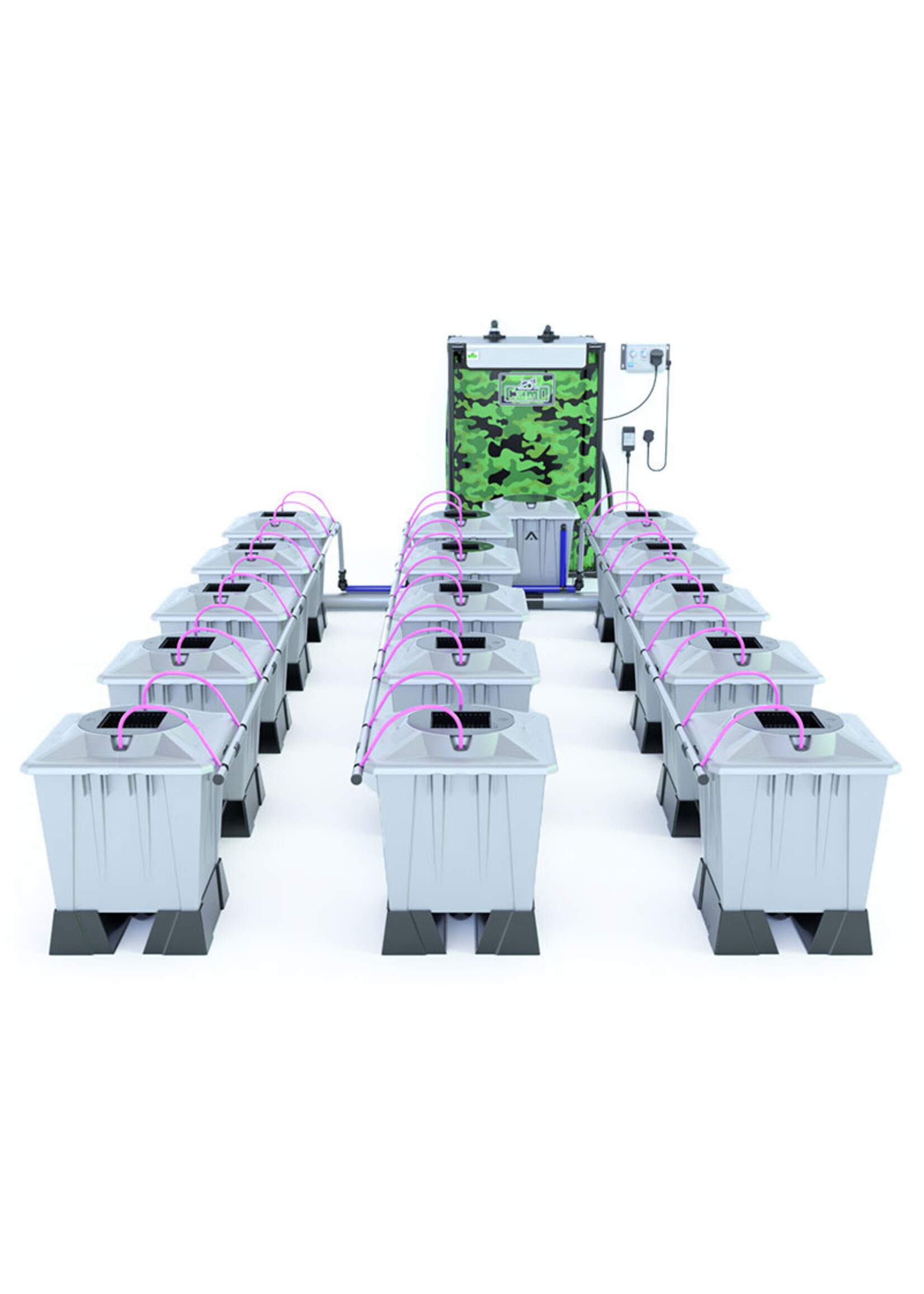 ALIEN HYDROPONICS AERO PRO SILVER SERIES 15L  15 POT SYSTEM