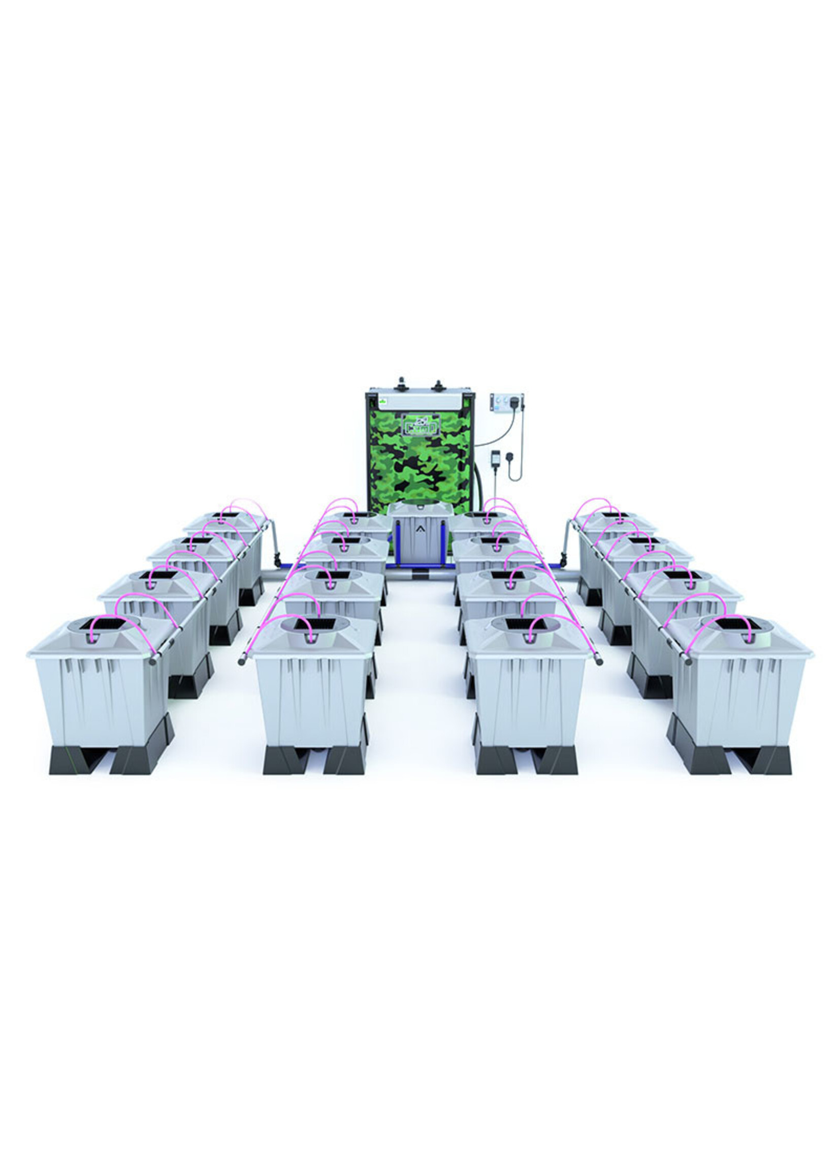 ALIEN HYDROPONICS AERO PRO SILVER SERIES 15L  16 POT SYSTEM