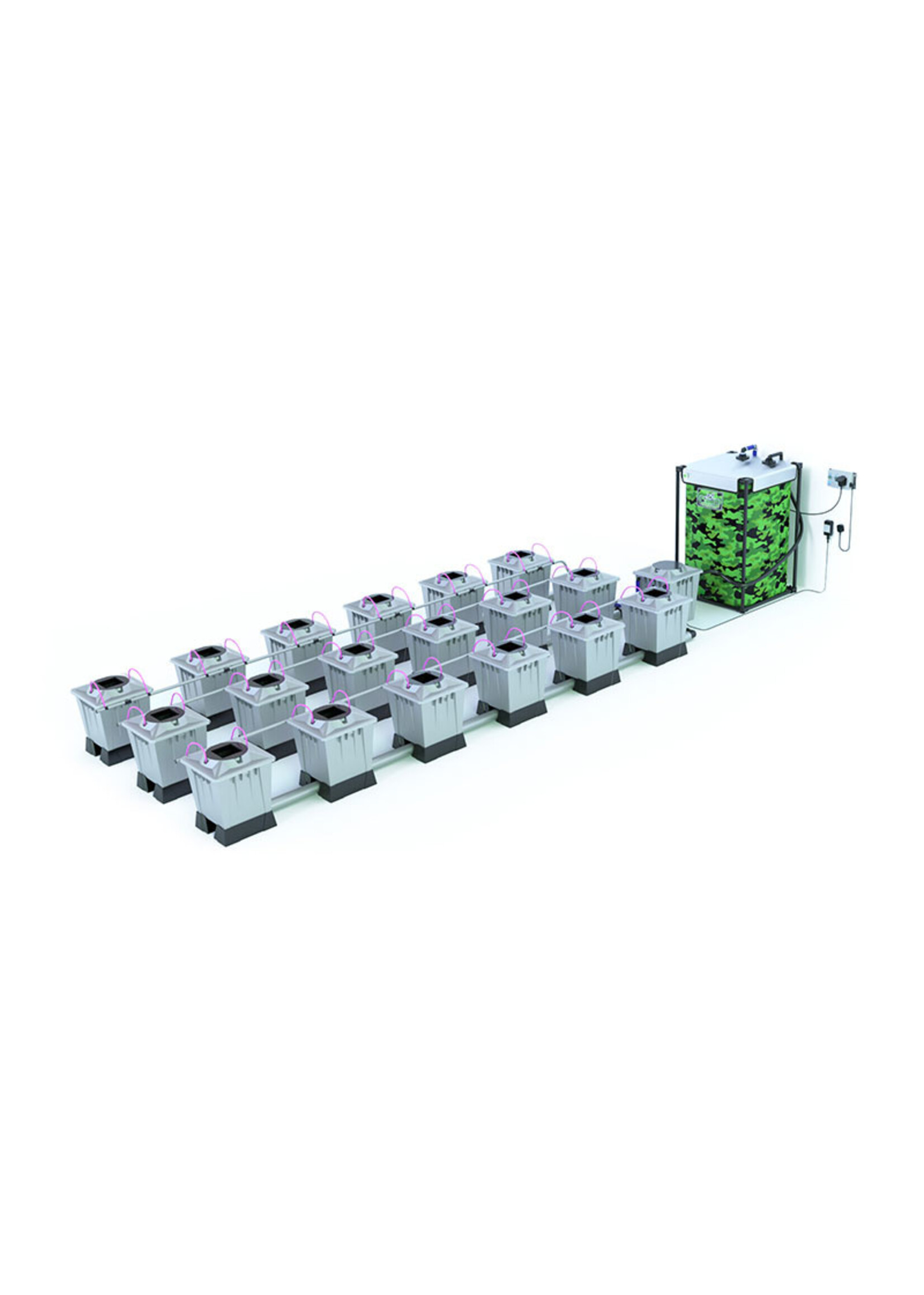 ALIEN HYDROPONICS AERO PRO SILVER SERIES 15L  18 POT SYSTEM