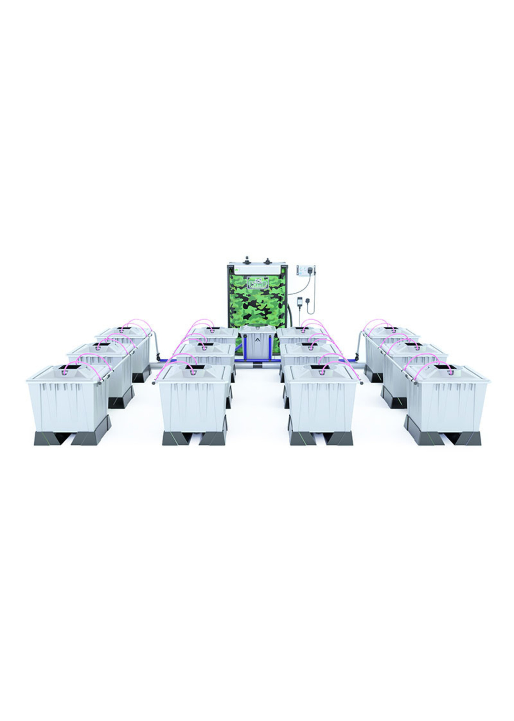 ALIEN HYDROPONICS AERO PRO SILVER SERIES 30L  12 POT SYSTEM