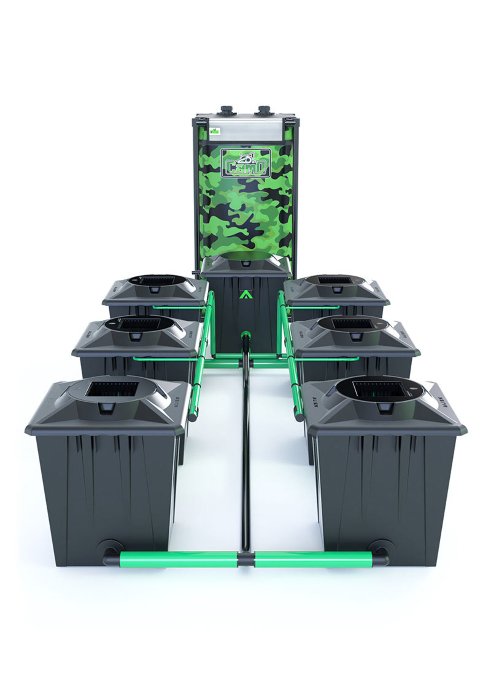 ALIEN HYDROPONICS RDWC BLACK SERIES 20L  6 POT SYSTEM