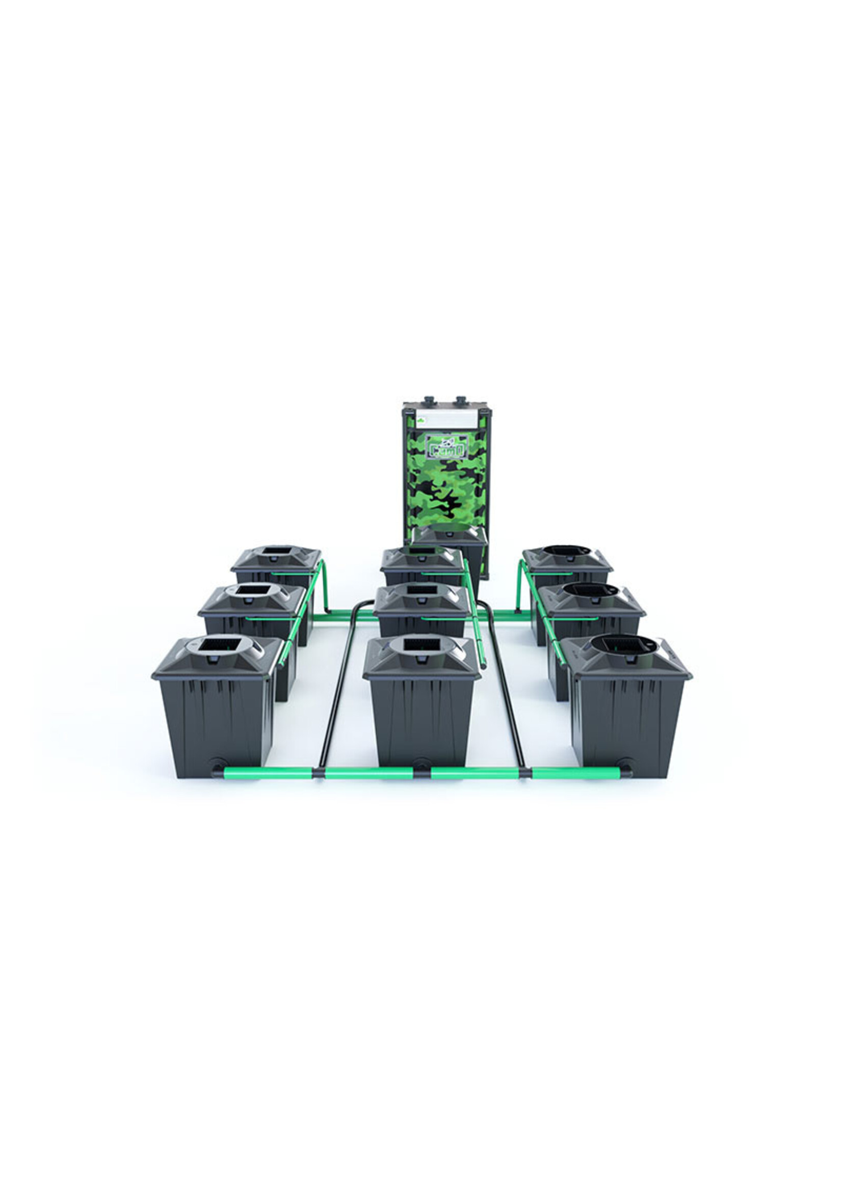 ALIEN HYDROPONICS RDWC BLACK SERIES 20L  9 POT SYSTEM