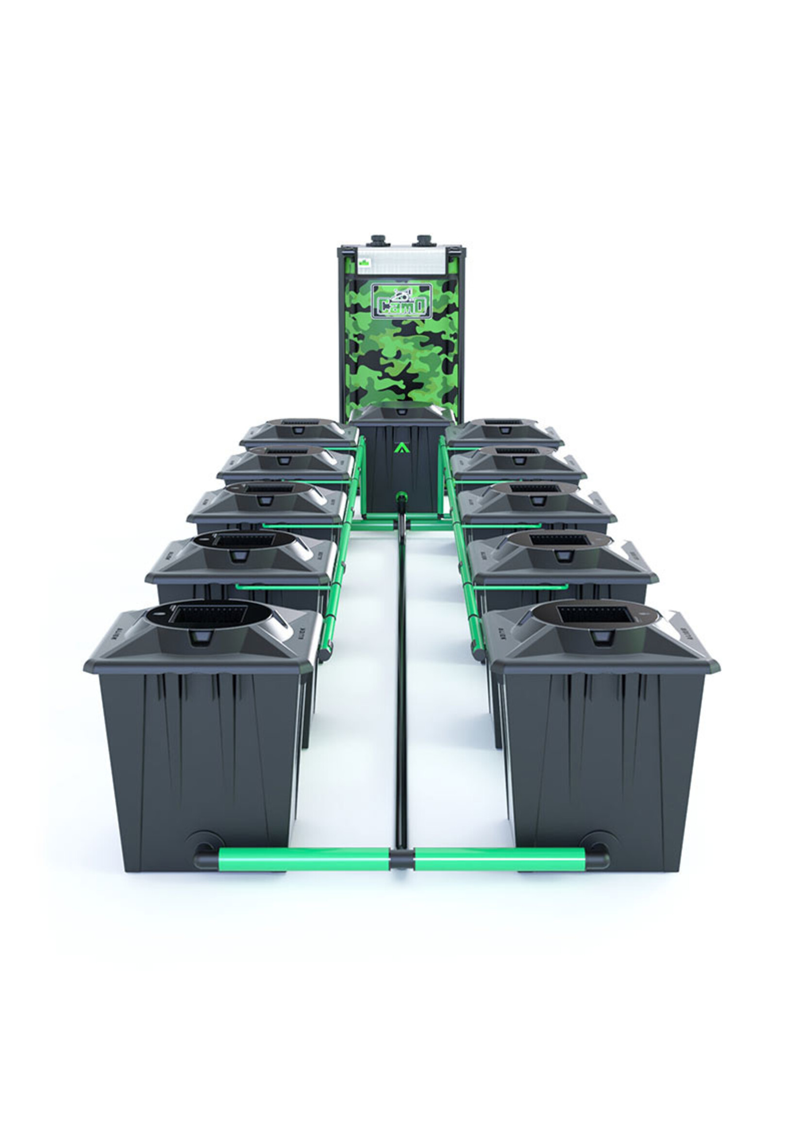 ALIEN HYDROPONICS RDWC BLACK SERIES 20L  10 POT SYSTEM