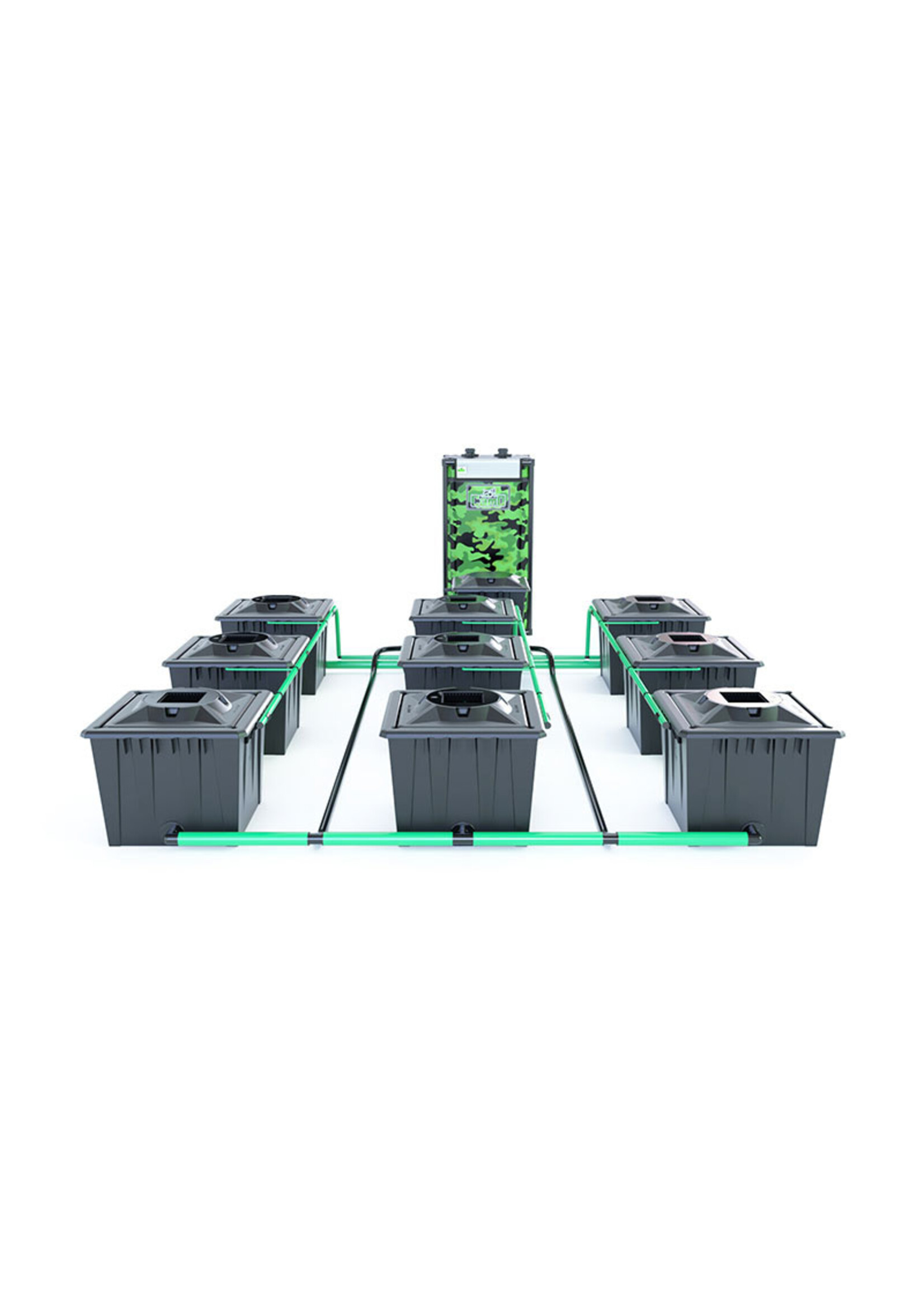 ALIEN HYDROPONICS RDWC BLACK SERIES 36L  9 POT SYSTEM
