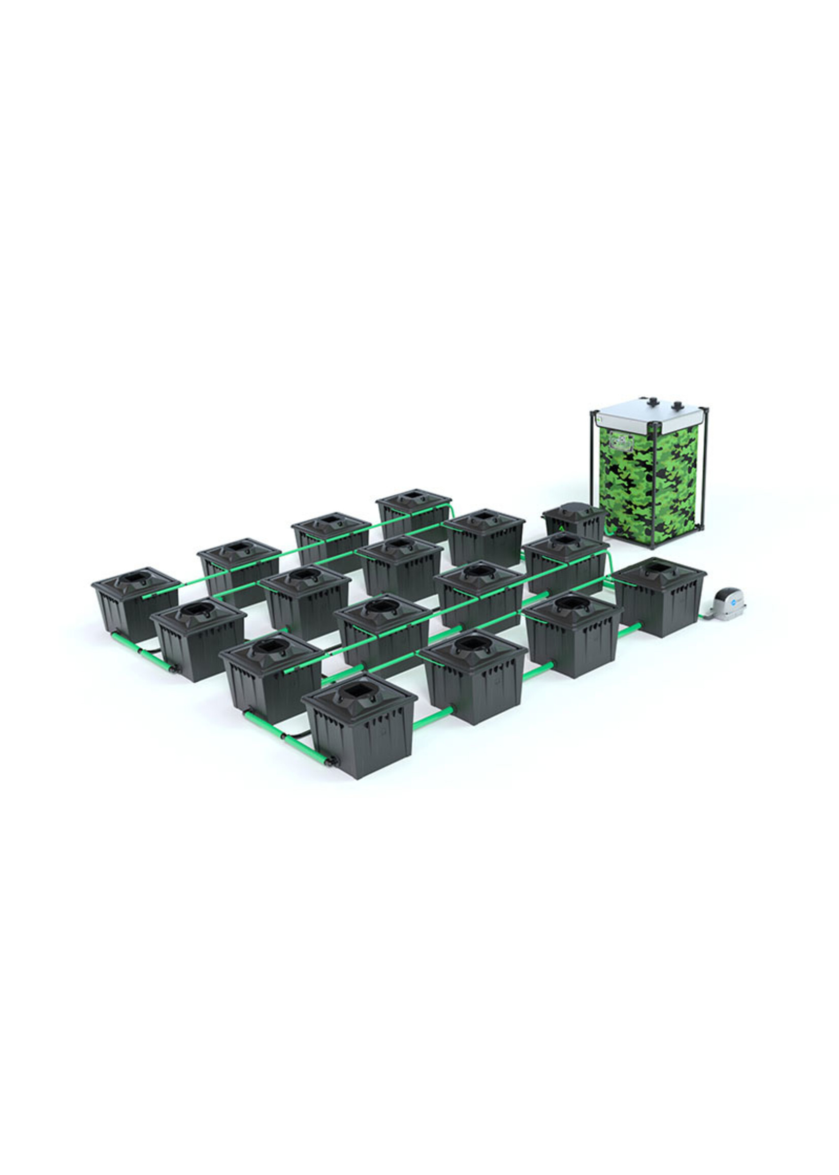 ALIEN HYDROPONICS RDWC BLACK SERIES 36L  16 POT SYSTEM