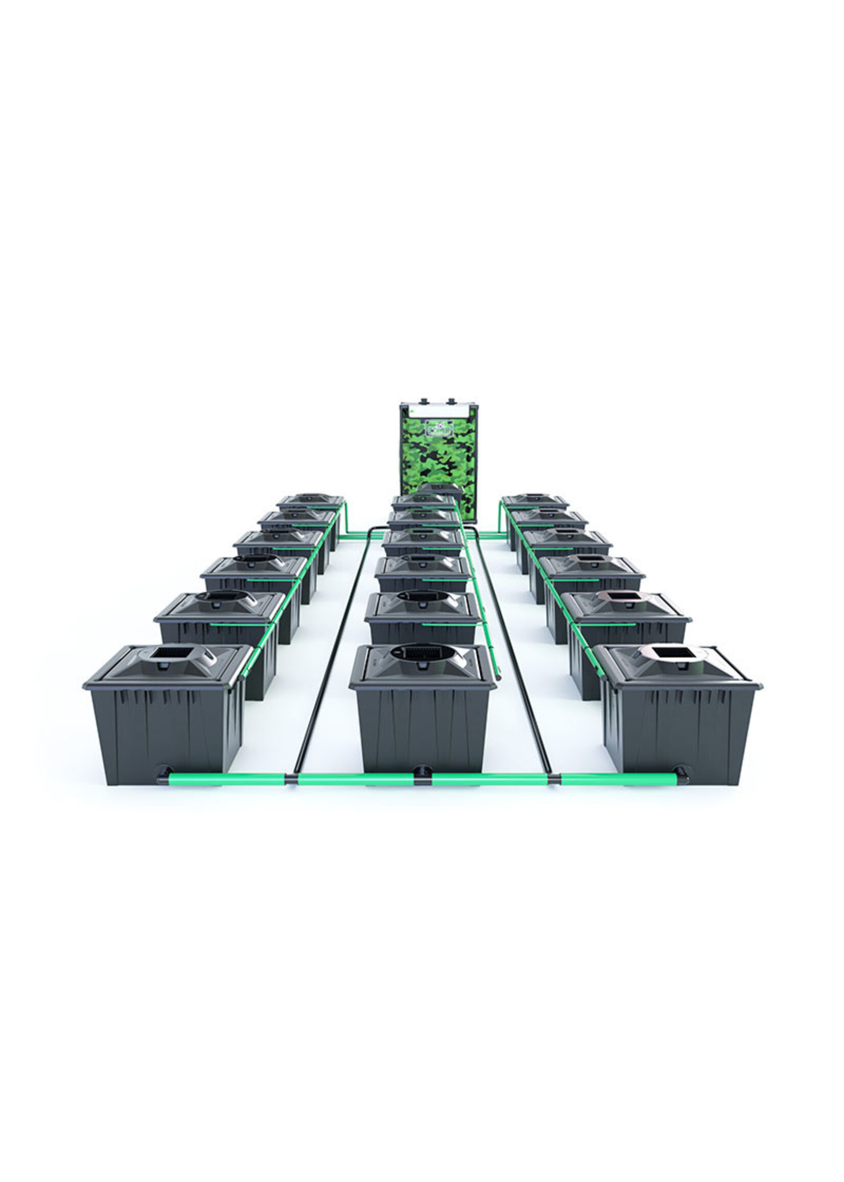 ALIEN HYDROPONICS RDWC BLACK SERIES 36L  18 POT SYSTEM