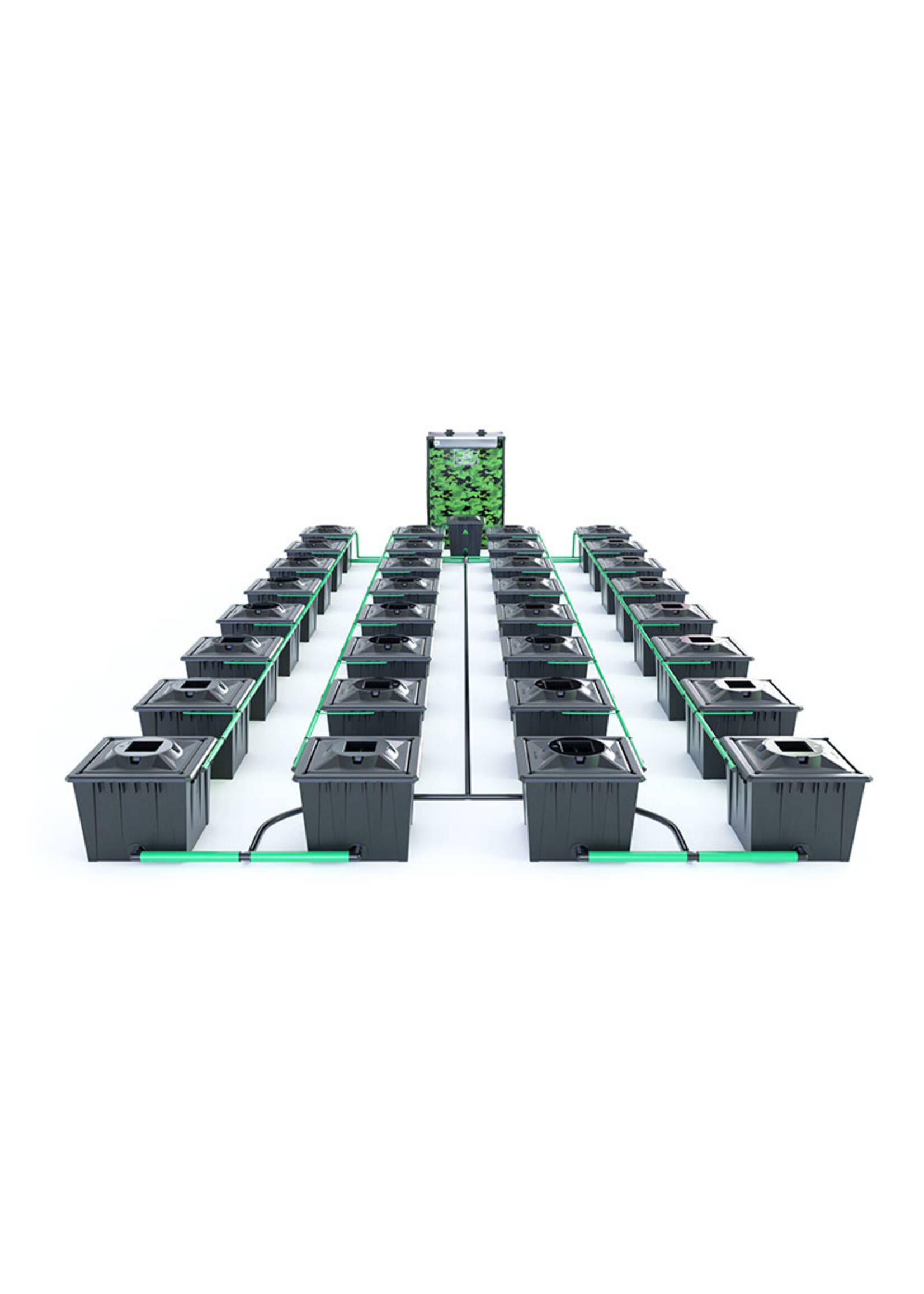 ALIEN HYDROPONICS RDWC BLACK SERIES 36L  32 POT SYSTEM