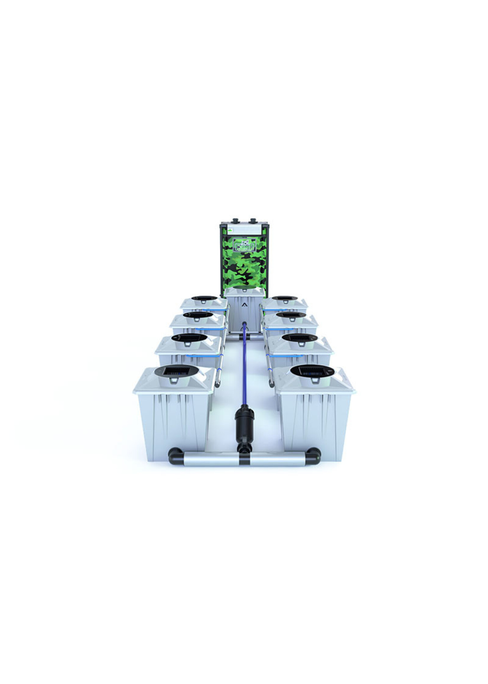 ALIEN HYDROPONICS RDWC PRO SILVER SERIES 20L  8 POT SYSTEM