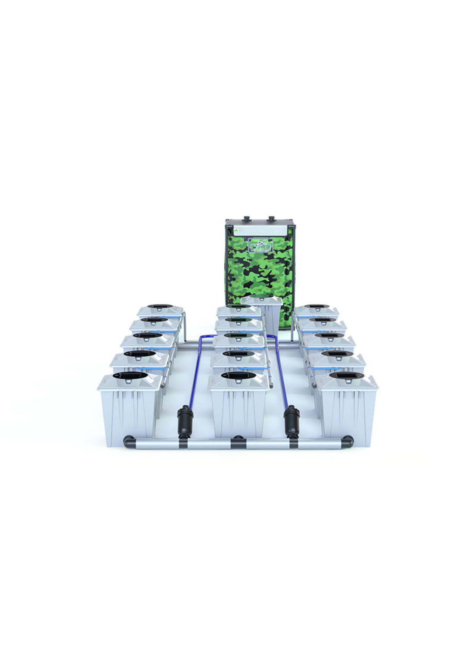 ALIEN HYDROPONICS RDWC PRO SILVER SERIES 20L  15 POT SYSTEM