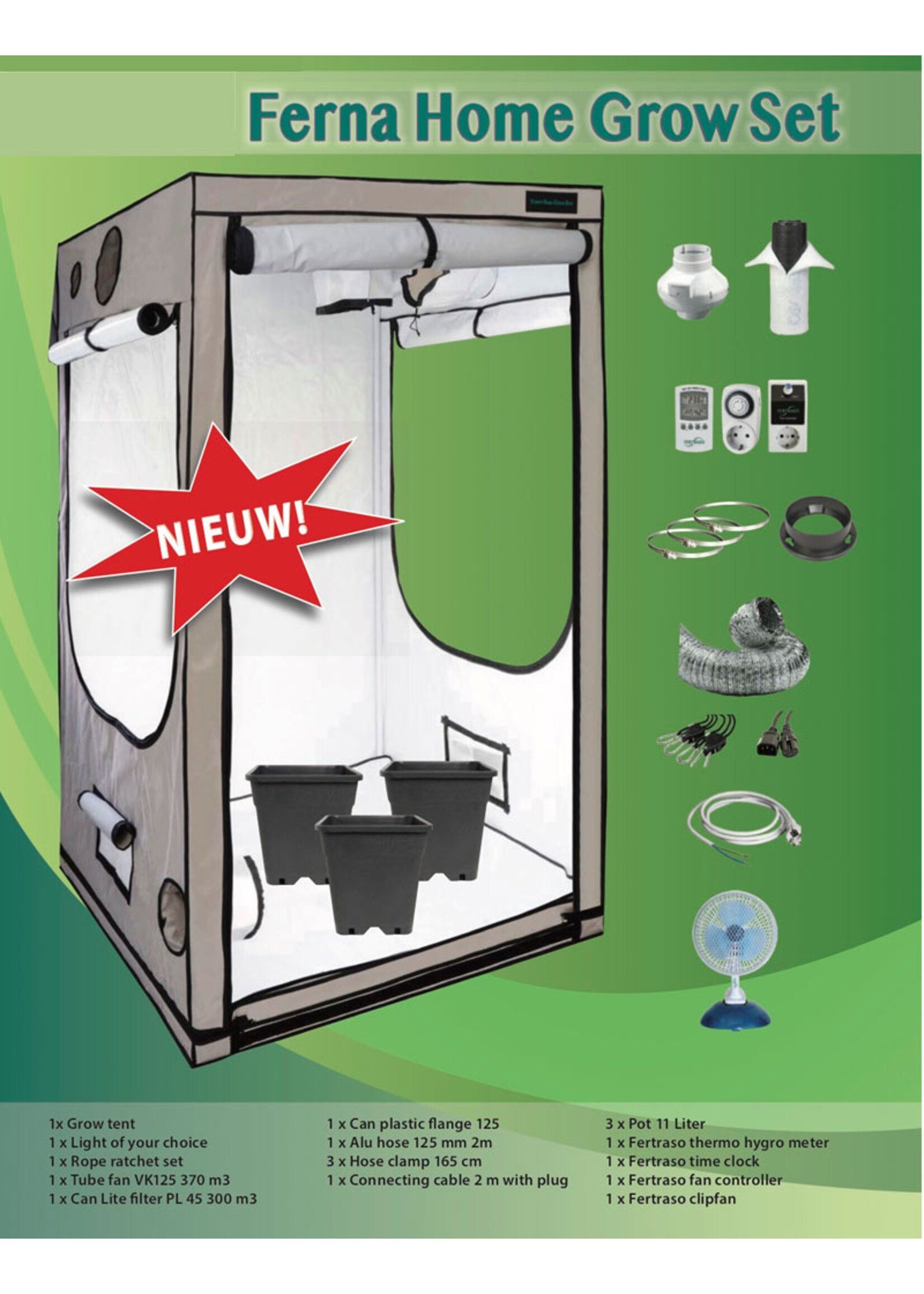 FERNA FERNA HOME GROW SET VIPAR SPECTRA 100 X 100 X 200