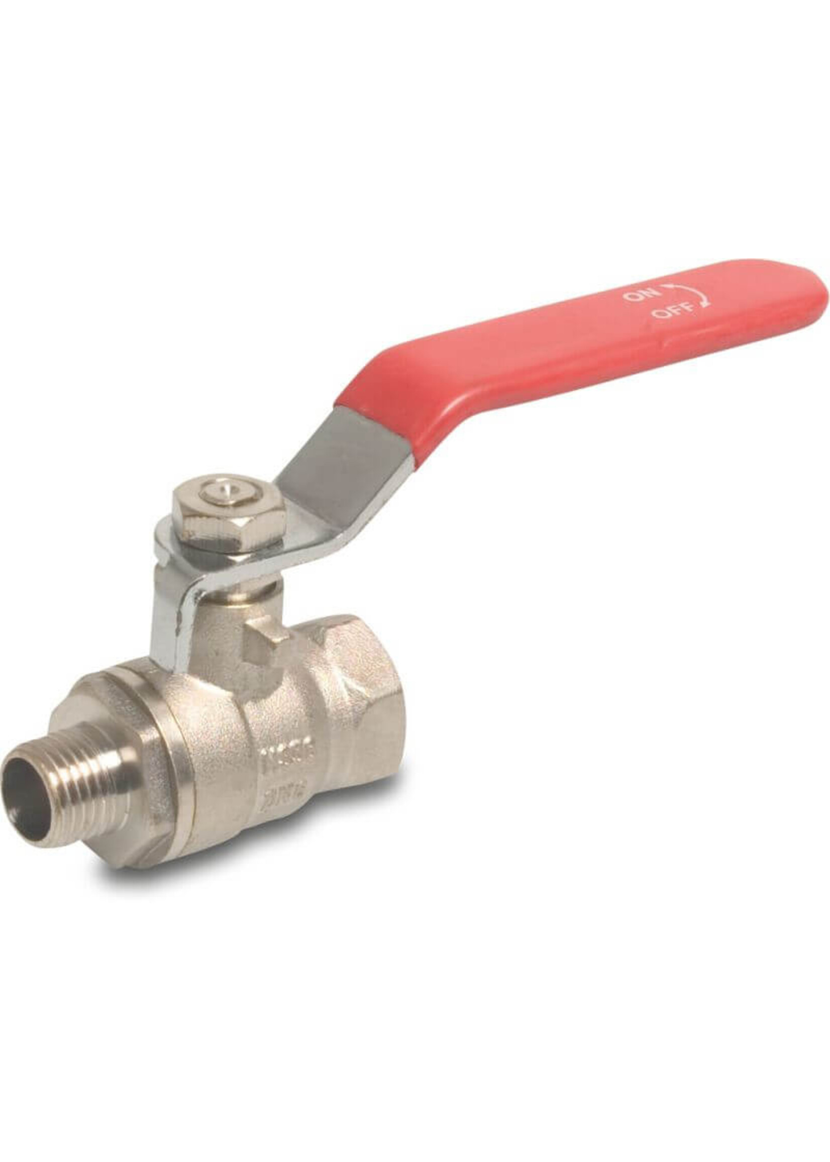 PROFEC Profec ball valve brass nickel-plated