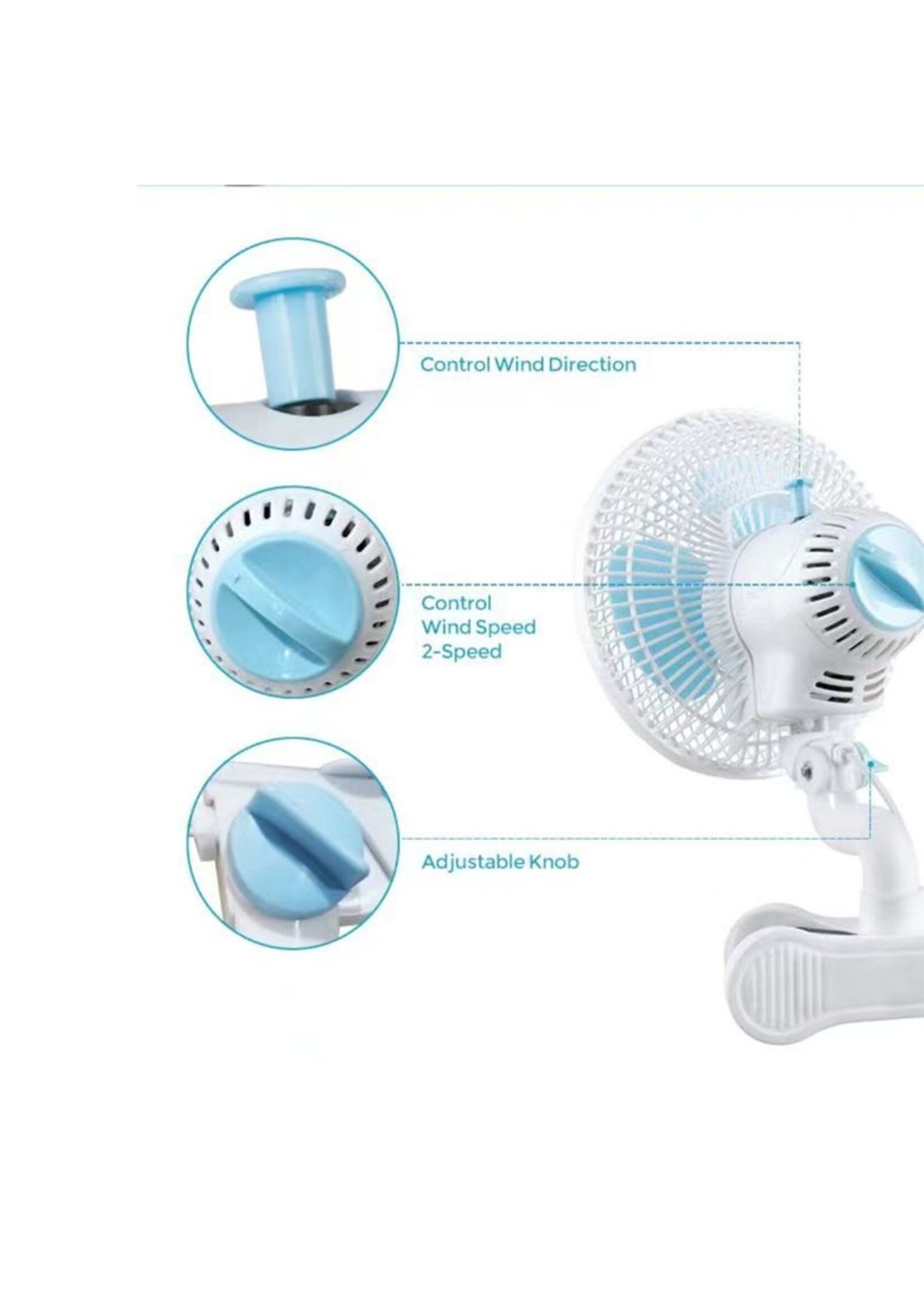 dutch masters Dutch Masters Oscillating Clip Fan