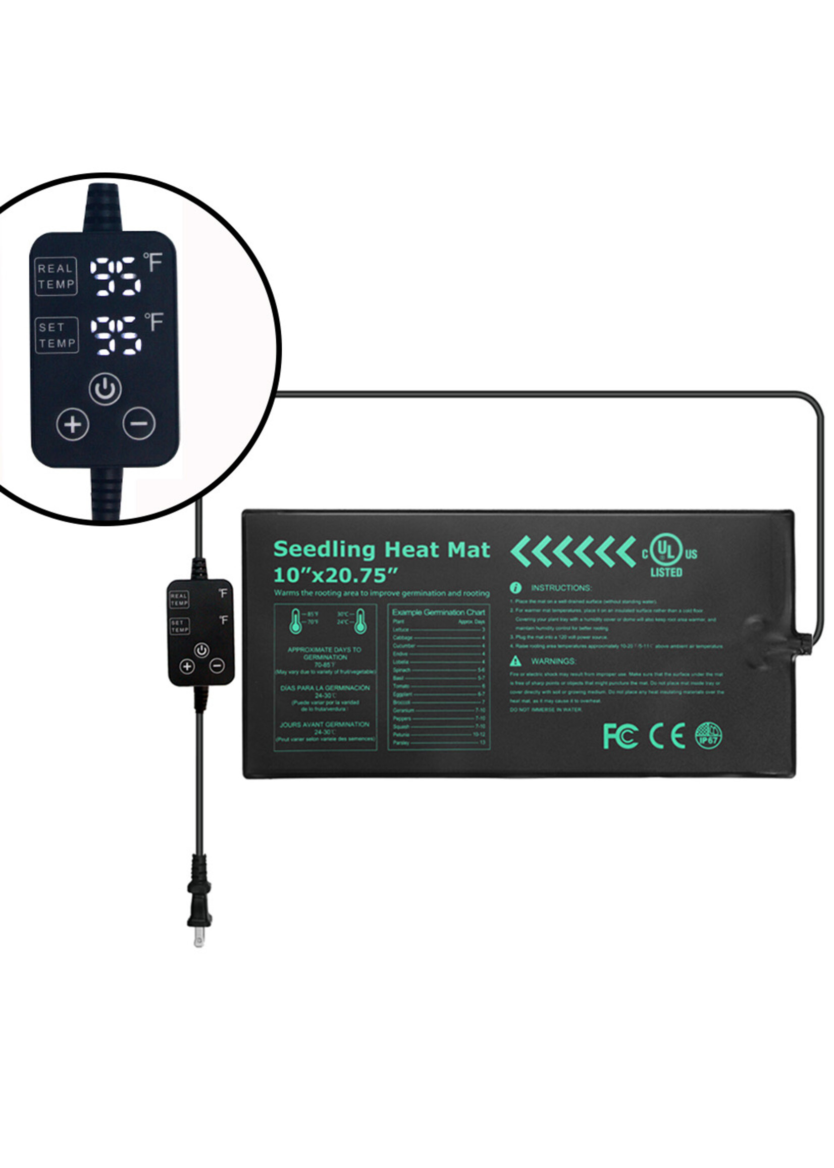 PLATINUM Platinum verwarmingsmat 55 x 35 cm 30W met controller