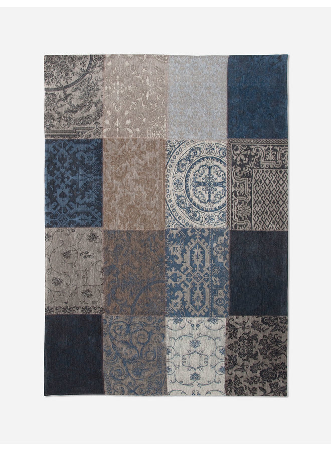 Vintage Patchwork rug - Louis De Poortere - Azur 8015 - Louis De 