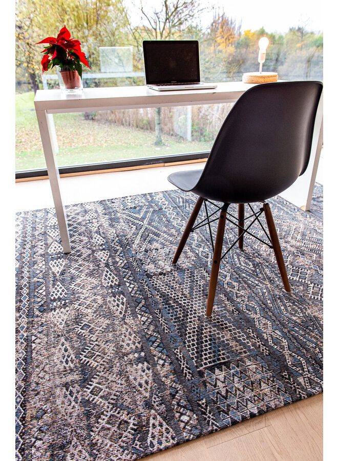 Black Rabat 9113 - Kilim Collection