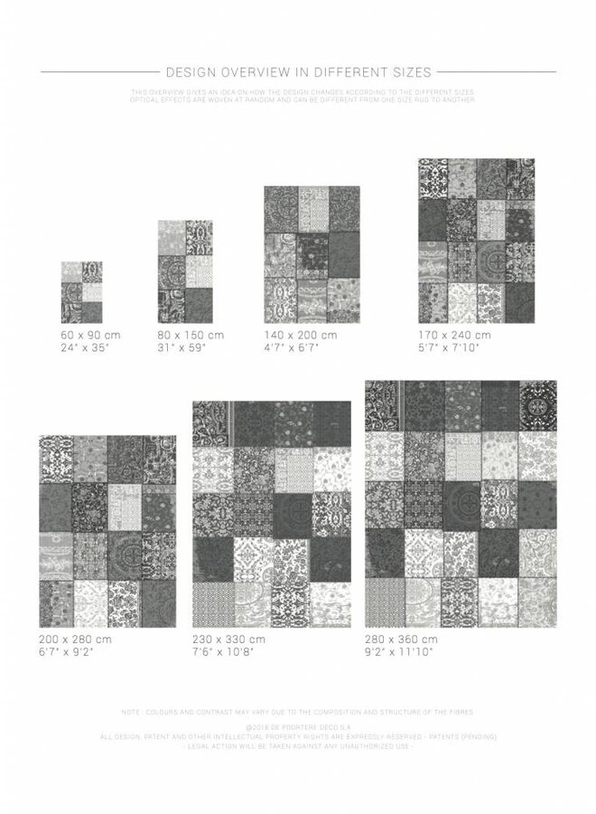 Vintage Patchwork - Forget Me Not 8107