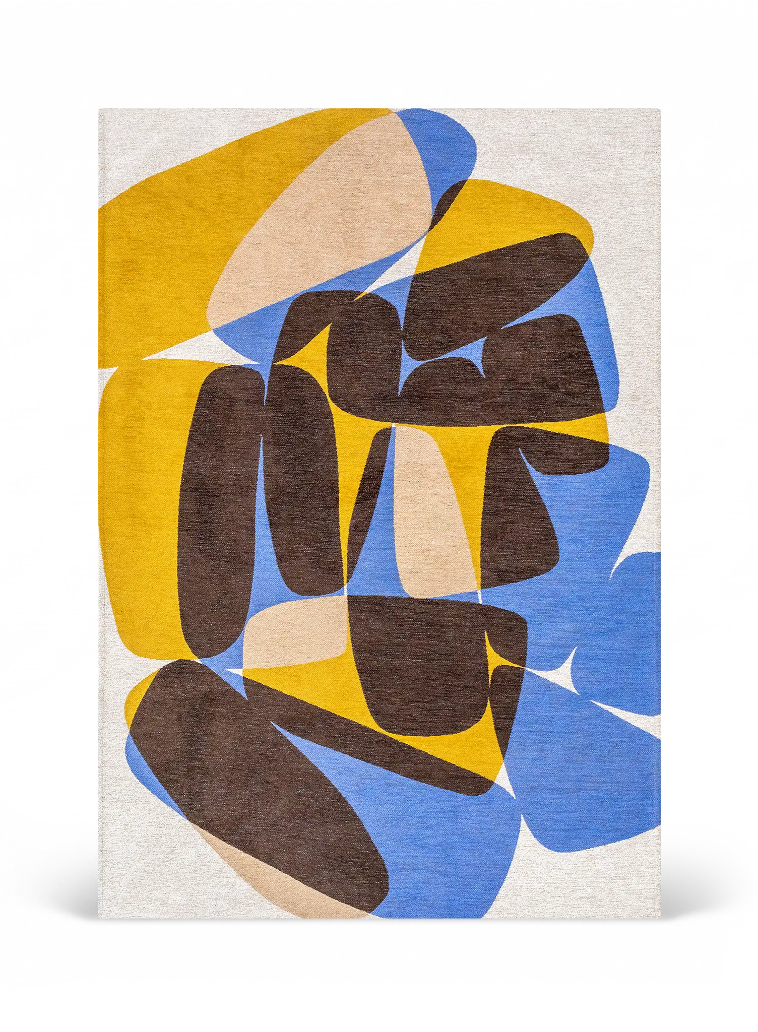Stones – Solblå – Flatvävd matta – bild 1