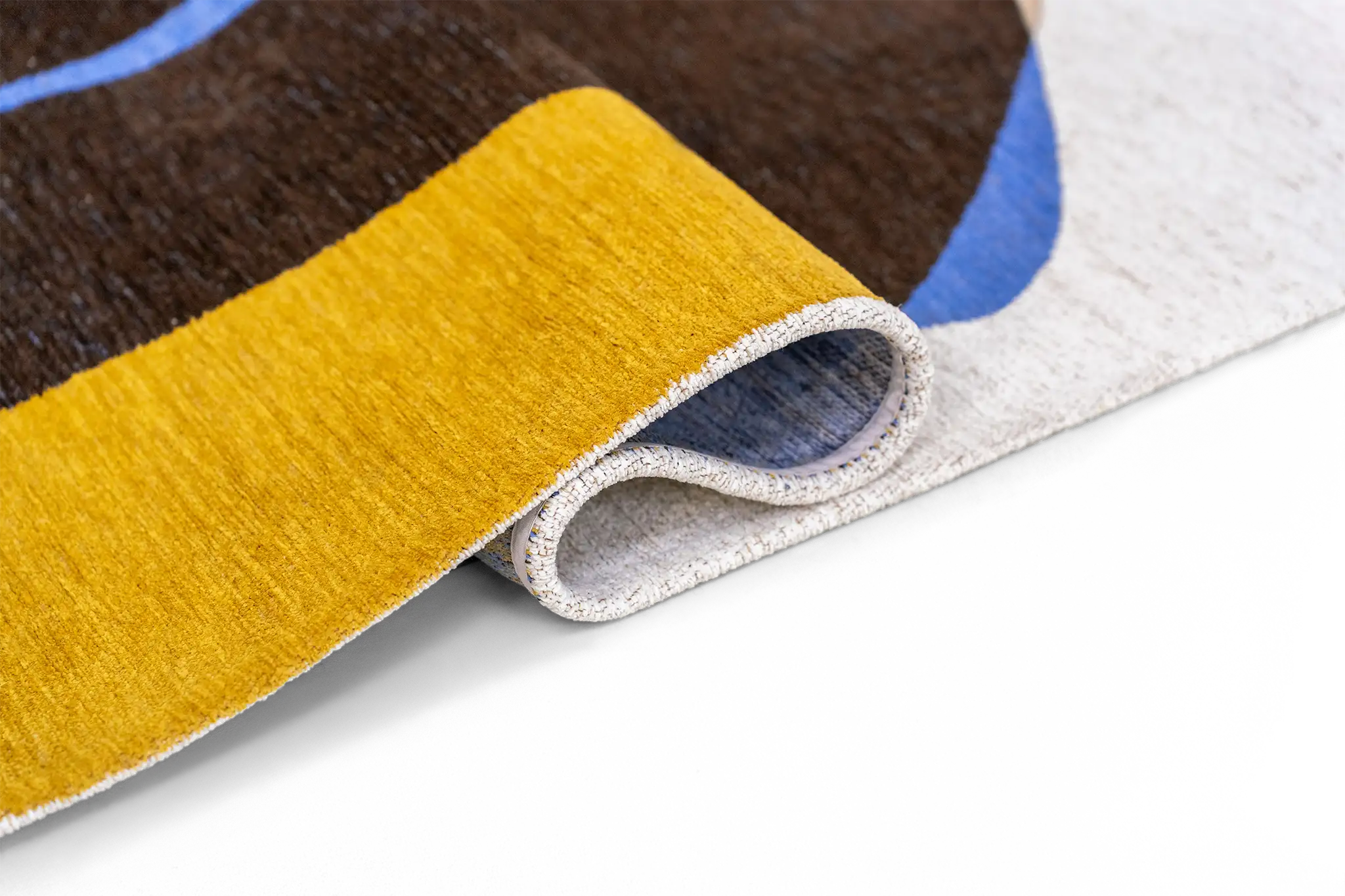 Stones – Solblå – Flatvävd matta – bild 5