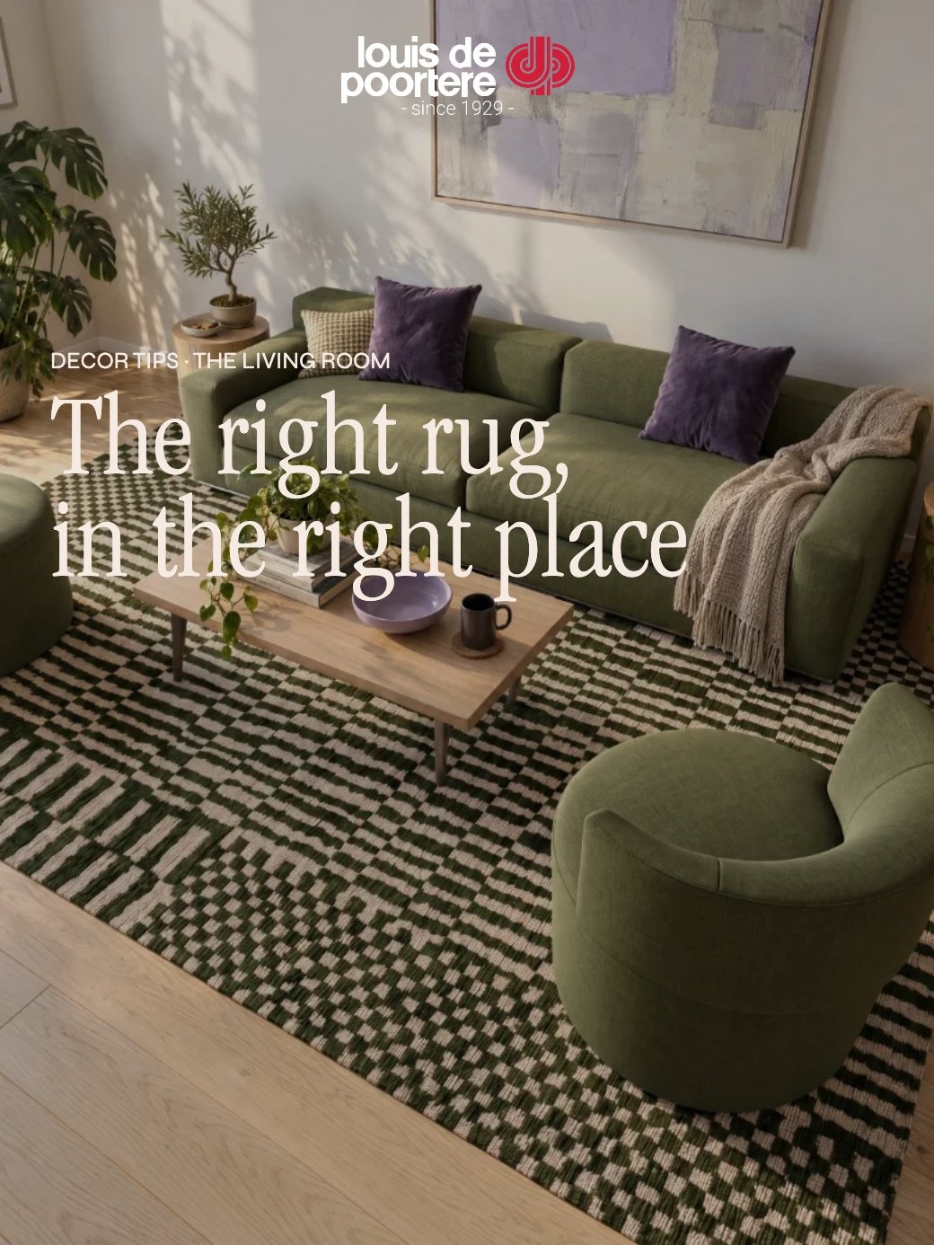 Decor tips: the right rug, in the right place